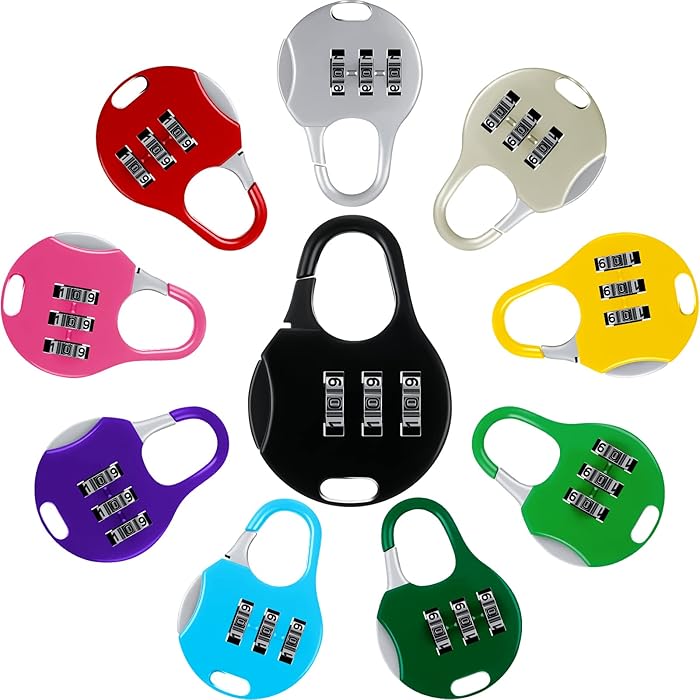 Buy 10 Pieces 3 Digit Combinations Padlock Safe Cipher Lock Mini