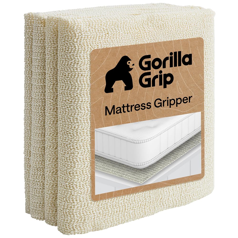 GORILLA GRIP Non Slip Mattress Gripper, 72x72 King, Prevents Mattresses from Sliding on Box Spring for Secure Fit, Pads Grip Cushions and Help Reduce Slipping, Breathable Design, Easy Trim Pad-image-21