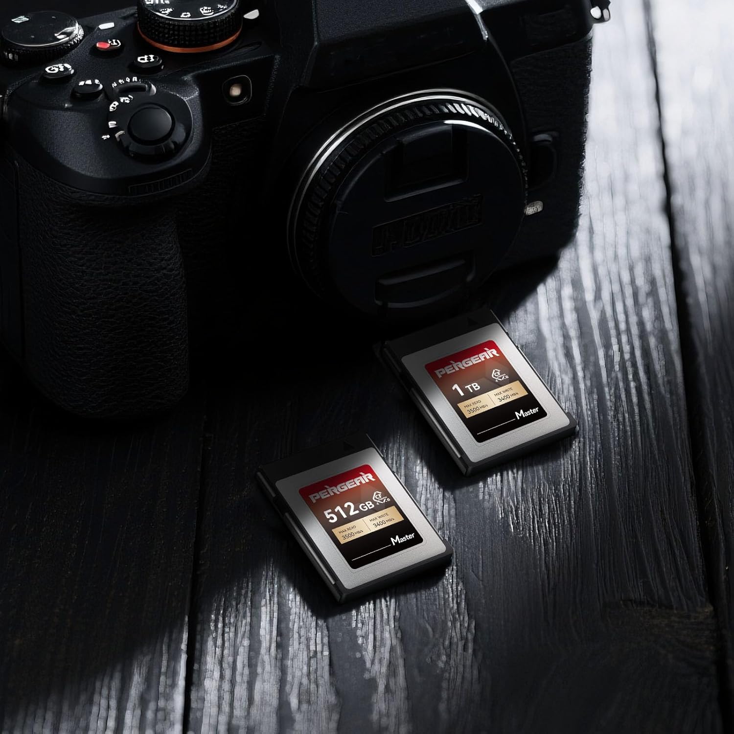PERGEAR 512GB Cfexpress 4.0 Type B Memory Card(Master Series),3500MB/s Write Speed & 3400MB/s Read Speed,8k RAW Video Recording & Photo,Compatible with C500 Mark III,1DX Mark III;Z6,Z7II,Z9,D850;DC-S1