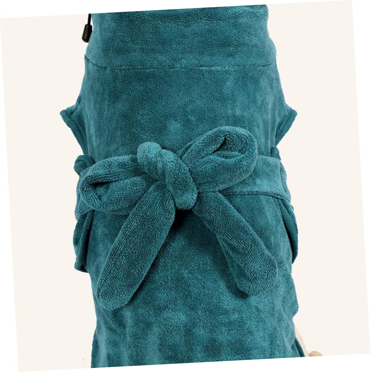 Hundebademantel Grün Schnelltrocknend aus Nylon Polyester für Hunde | Taillengürtel, Verstellbare Passform für Welpen und Ausgewachsene Tiere, Leicht zu Reinigen