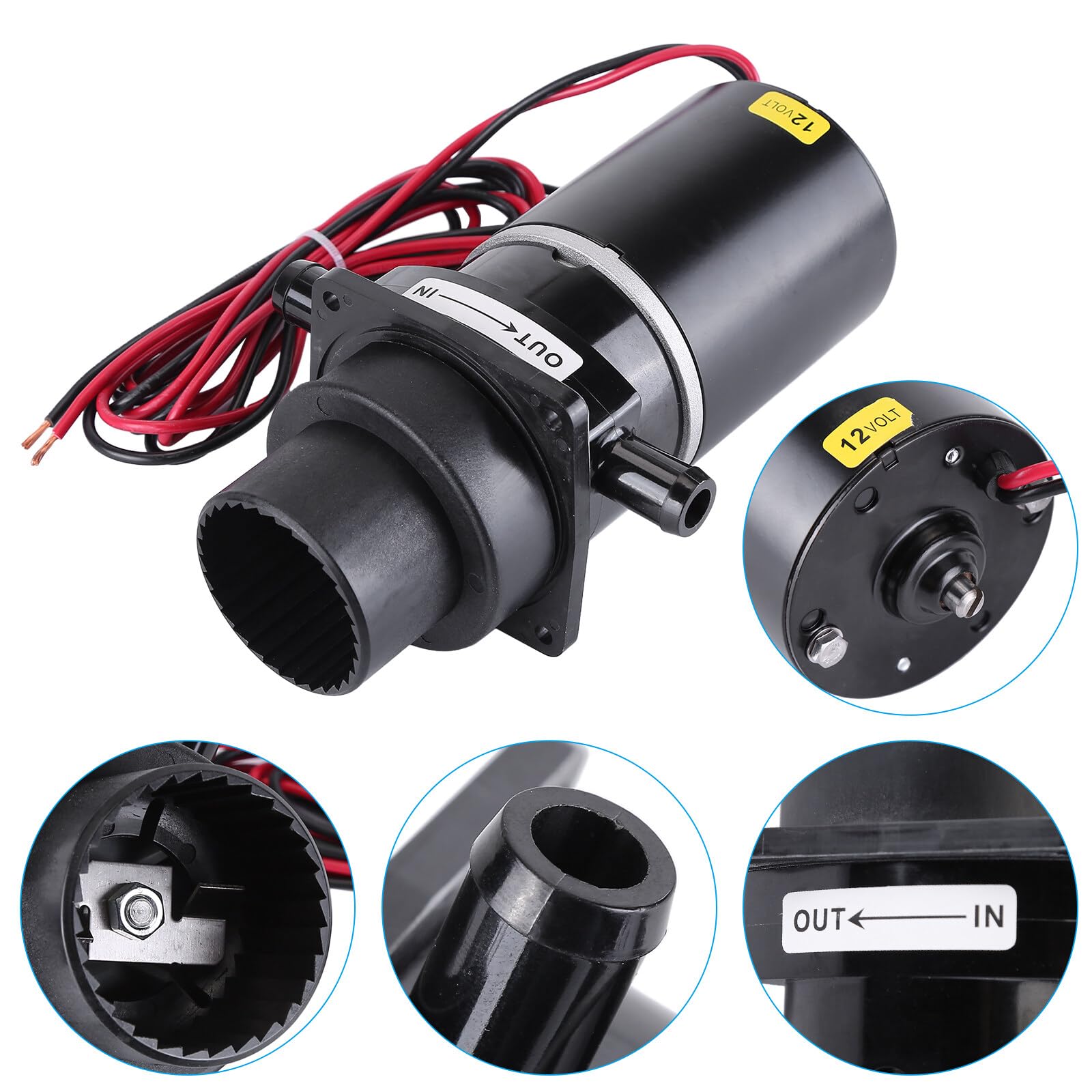 ASSEMBLAGE POMPE MOTEUR 37041-0010 12V Pour Toilettes électriques Marines Jabsco 74001-2460 EUR