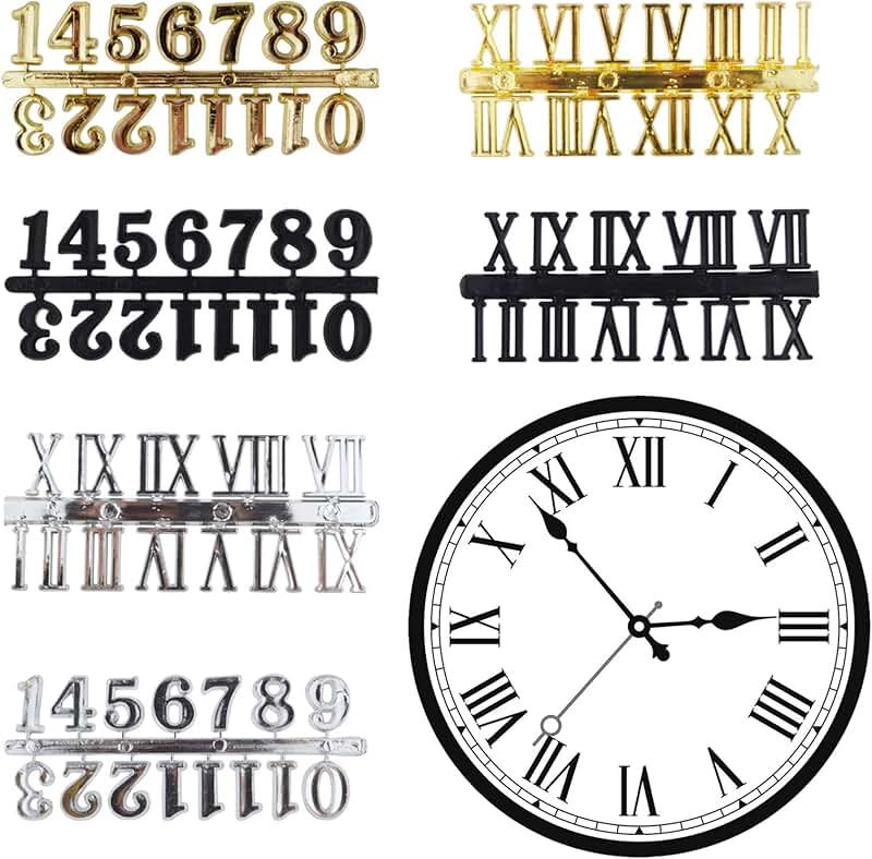 clock numbers self adhesive