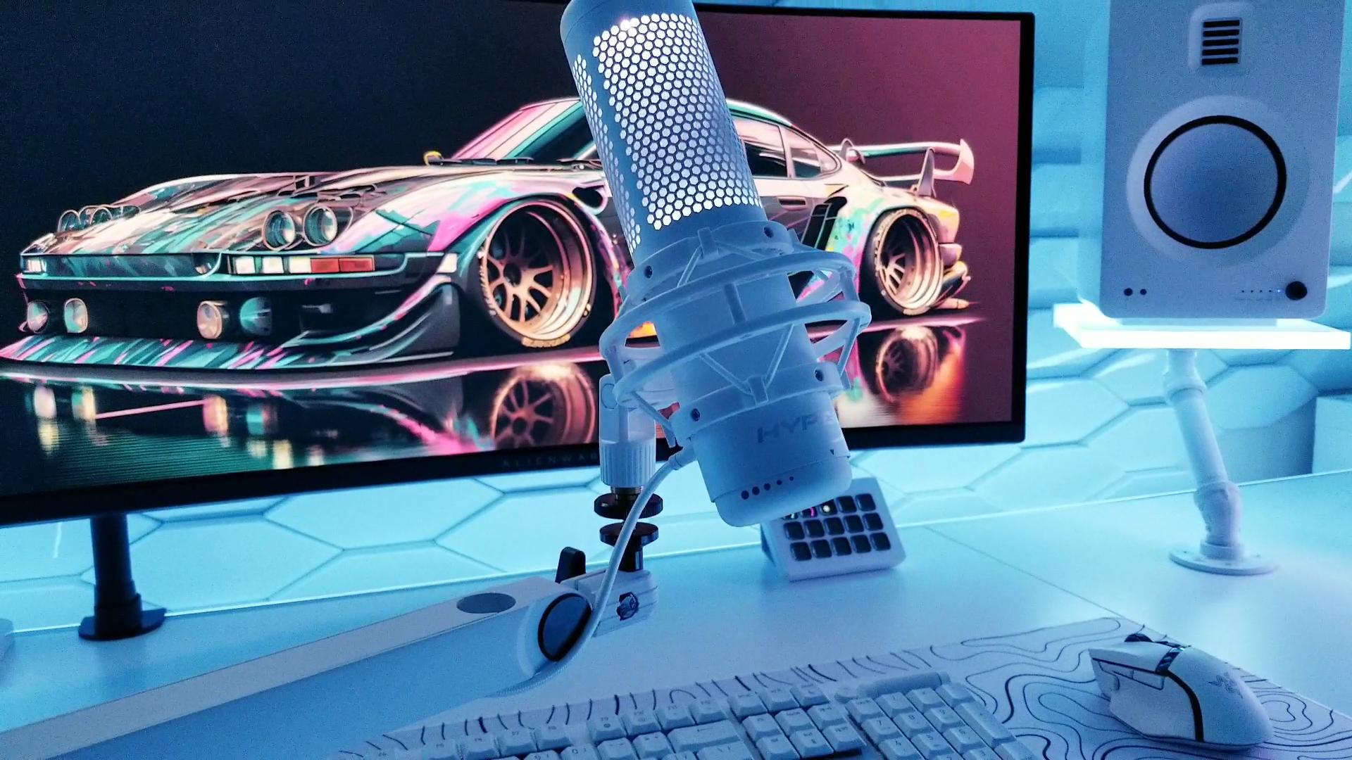 Watch Elgato Wave Mic Arm HyperX QuadCast RGB Mic on Amazon Live