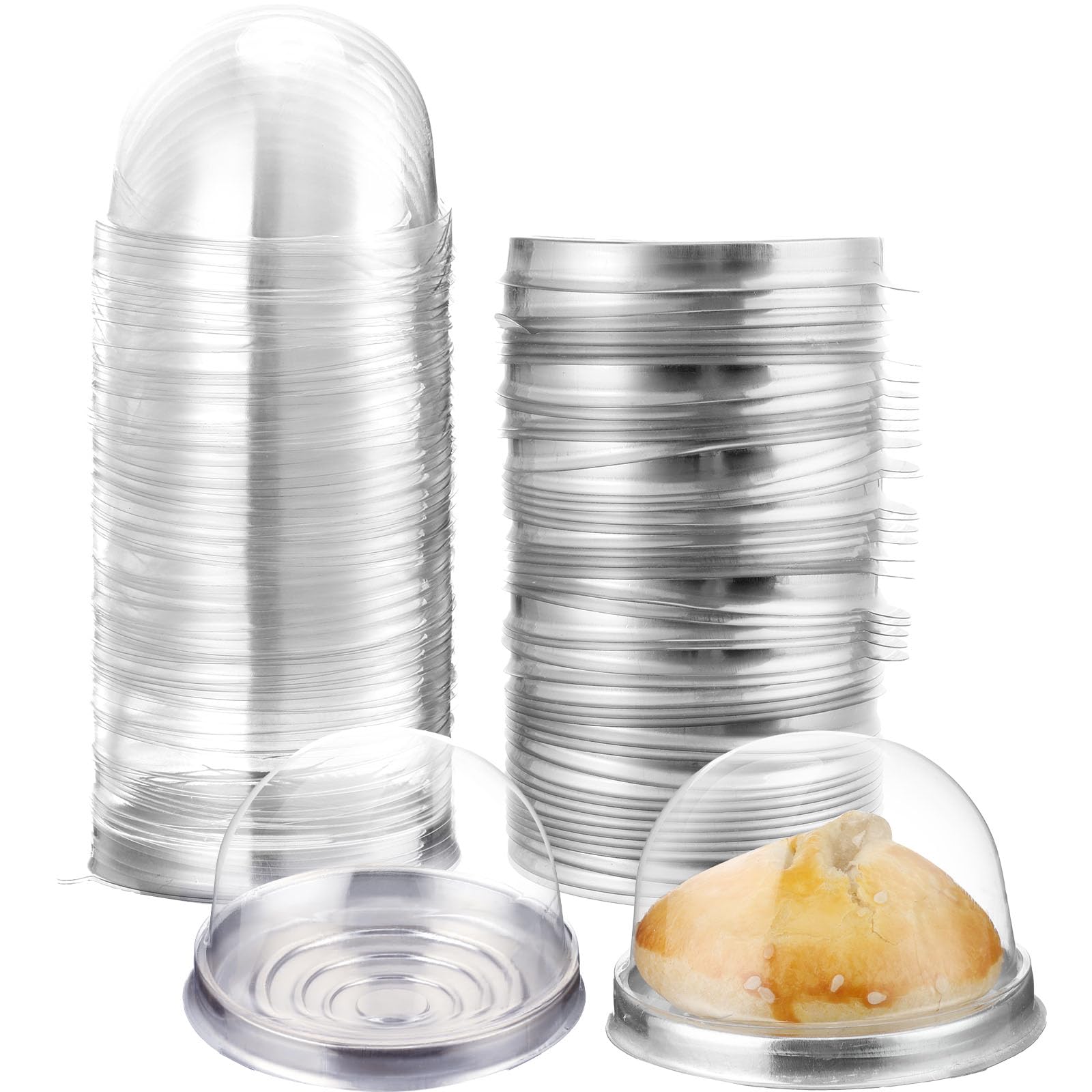 Mini boîtes à cupcakes plastique transparent pour dessert de mariage et fromage