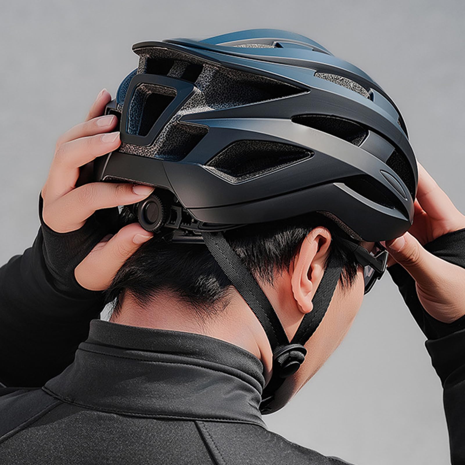 Mingzhe Casco da Bici con Visiera Magnetica Adatta per 62-65 Cm | Costruzione PC EPS, Occhiali Magnetizzati, 24 Fori di Ventilazione, Attrezzatura da Ciclismo per le Corse