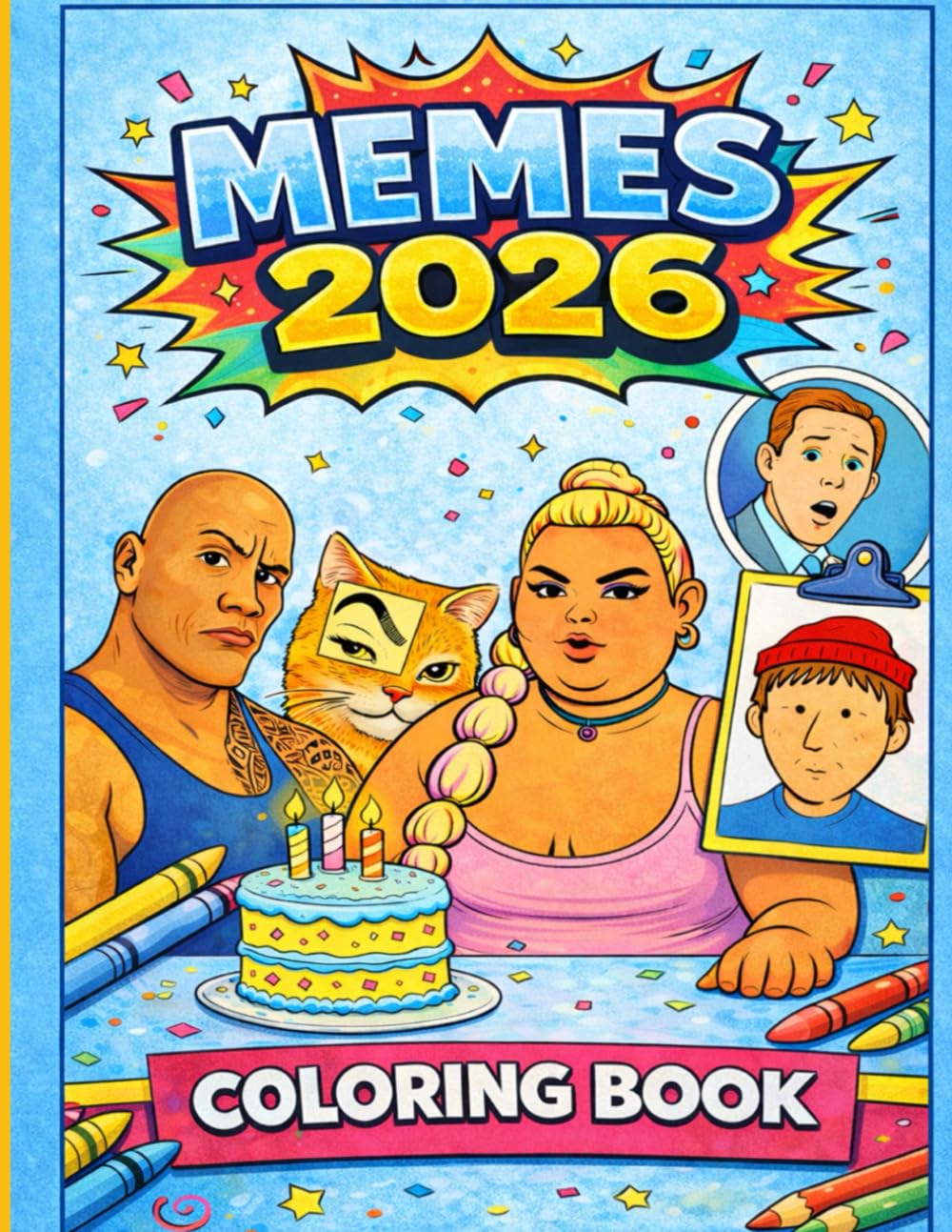 Funny Adult Meme Coloring Book 2026: Stress Relief Coloring Pages with Viral Memes, Sarcasm, Dark Humor & Internet Jokes
