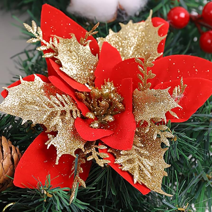 Amazon.co.jp: クリスマスリース 40cm 50cm 60cm 玄関リース 花輪