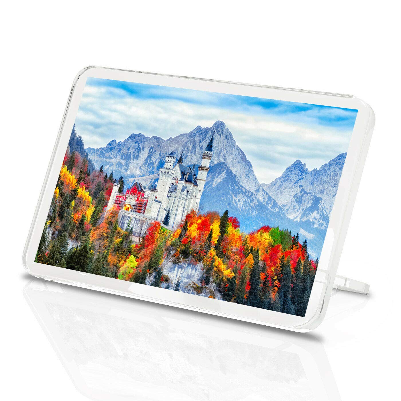 Destination Vinyl Magnets Multicolor Neuschwanstein Castle Classic Fridge Magnet - Germany Mountain Gift #8854