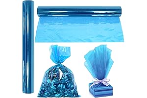 AnapoliZ Cellophane Wrap Blue: Ideal for Birthdays and Showers