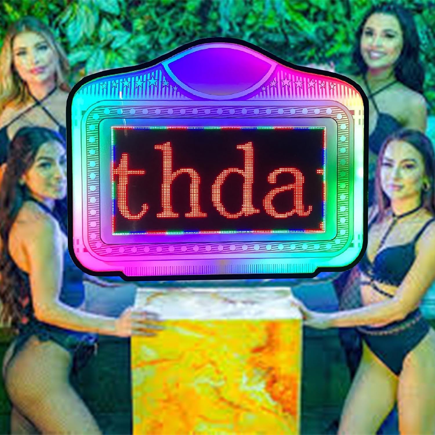 Bottle Service Sign, LED Letter Bottle Presenter, With Color Change, Scrolling Texts Editing, For Club, Night Club, Party, Bar