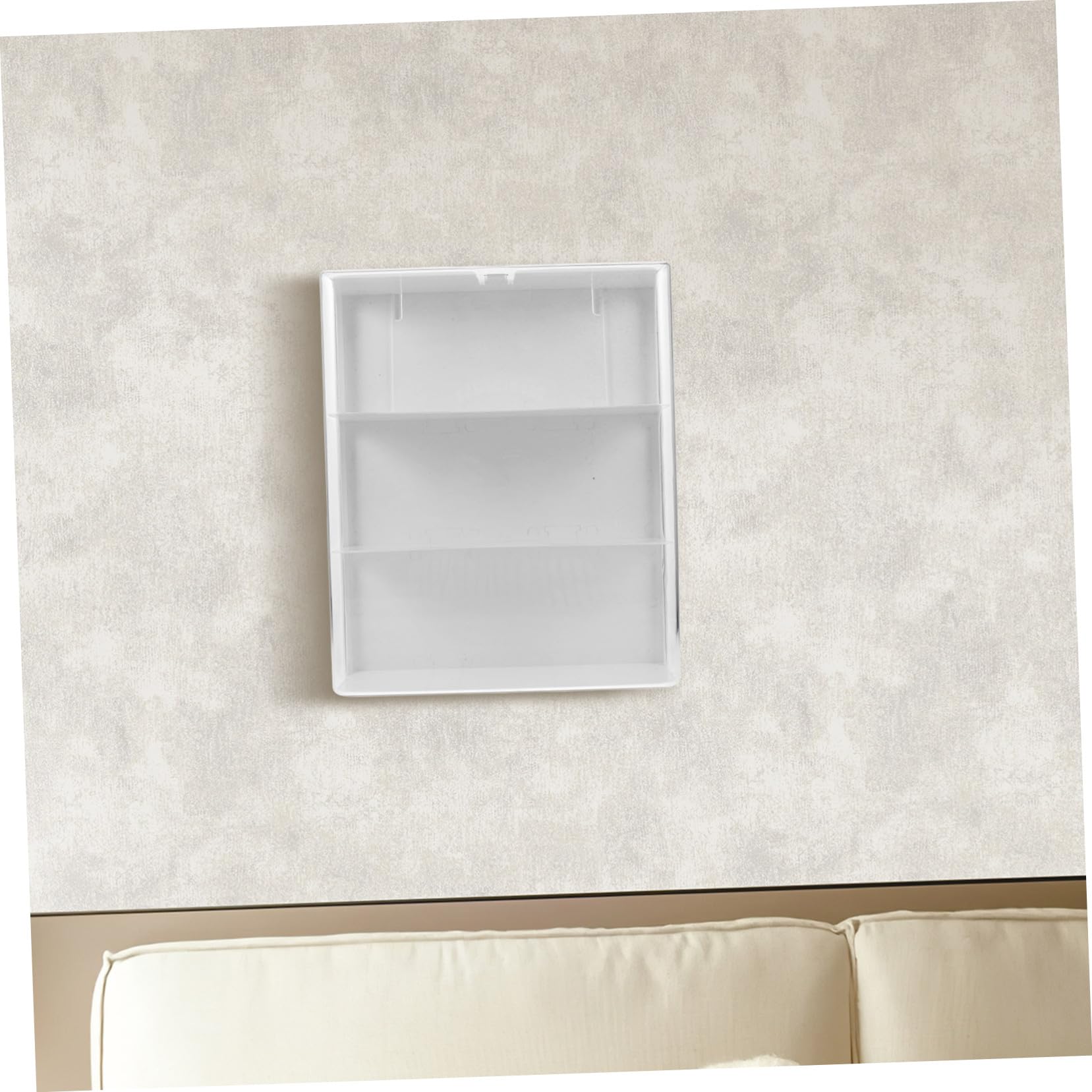 Transparente Wandmontage Vitrine aus Acryl Verstellbares Displaygehäuse mit Tür Multifunktionale Aufbewahrungsbox für Sammelfiguren und Blind Boxen Robust Kratzfest Platzsparend