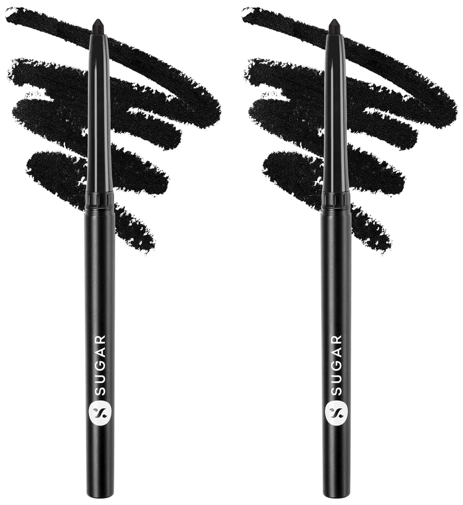 SUGAR Cosmetics Kohl Of Honour Intense Kajal Pencil, Matte Finish, Longlasting Formula, Lightweight - 01 Black Out (Pack Of 2)-image-48