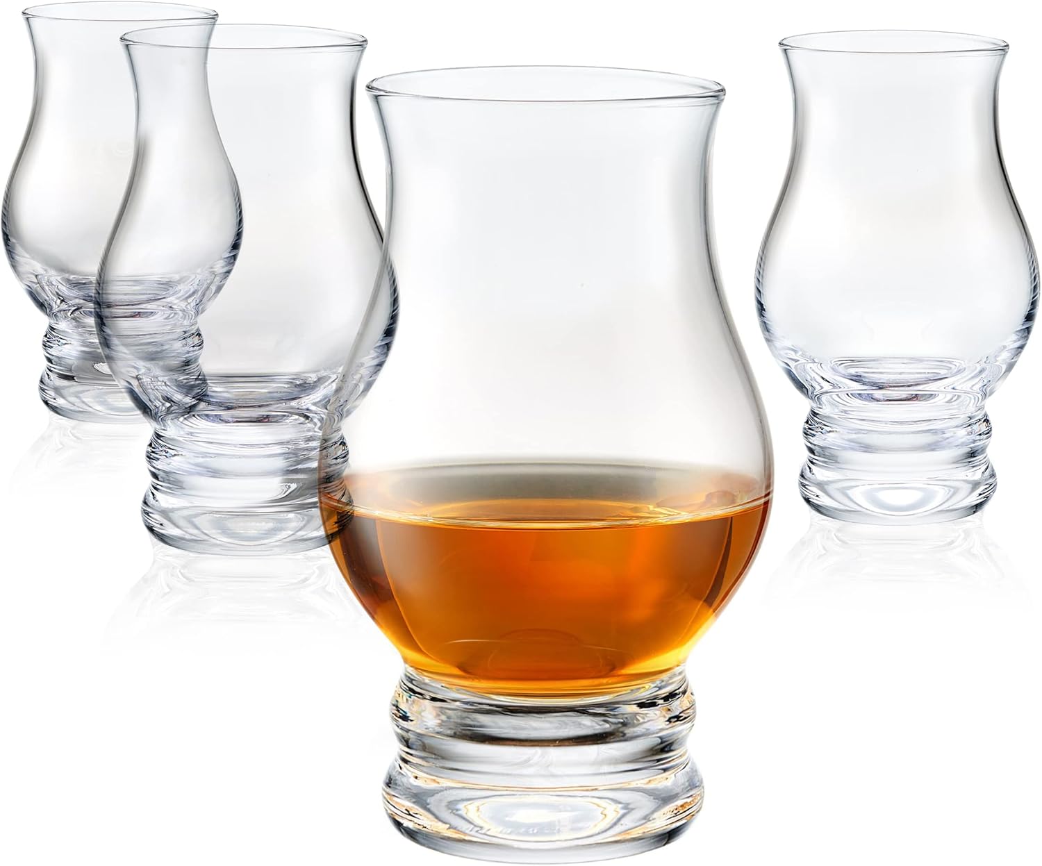 Whiskey glasses Set of 4 Clear Shot Glasses Bar Set