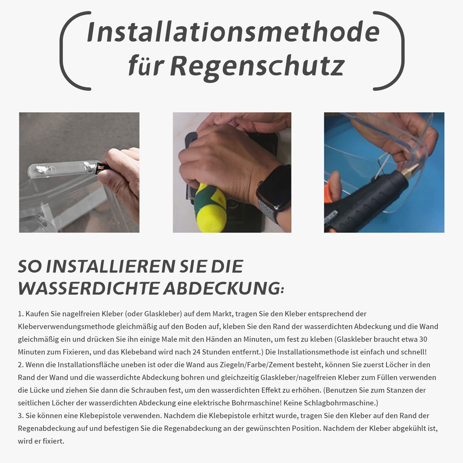 Video Türklingel Regenschutz - Wetterschutz Abdeckung - Für Die Meisten Smart Klingeln