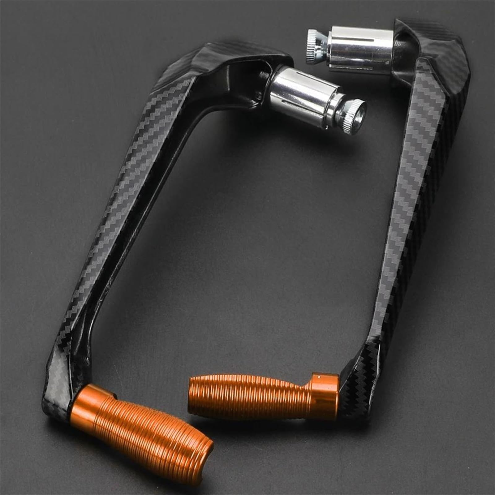 Protège-main orange pour CBR900RR Fireblade déviant le vent et protégeant le guidon - 6