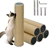 Cat Scratching Post - 15.7x 3.8 Tree Replacement Parts With M8 Screws, Cylinder Post Accessories for DIY Tower Hammock