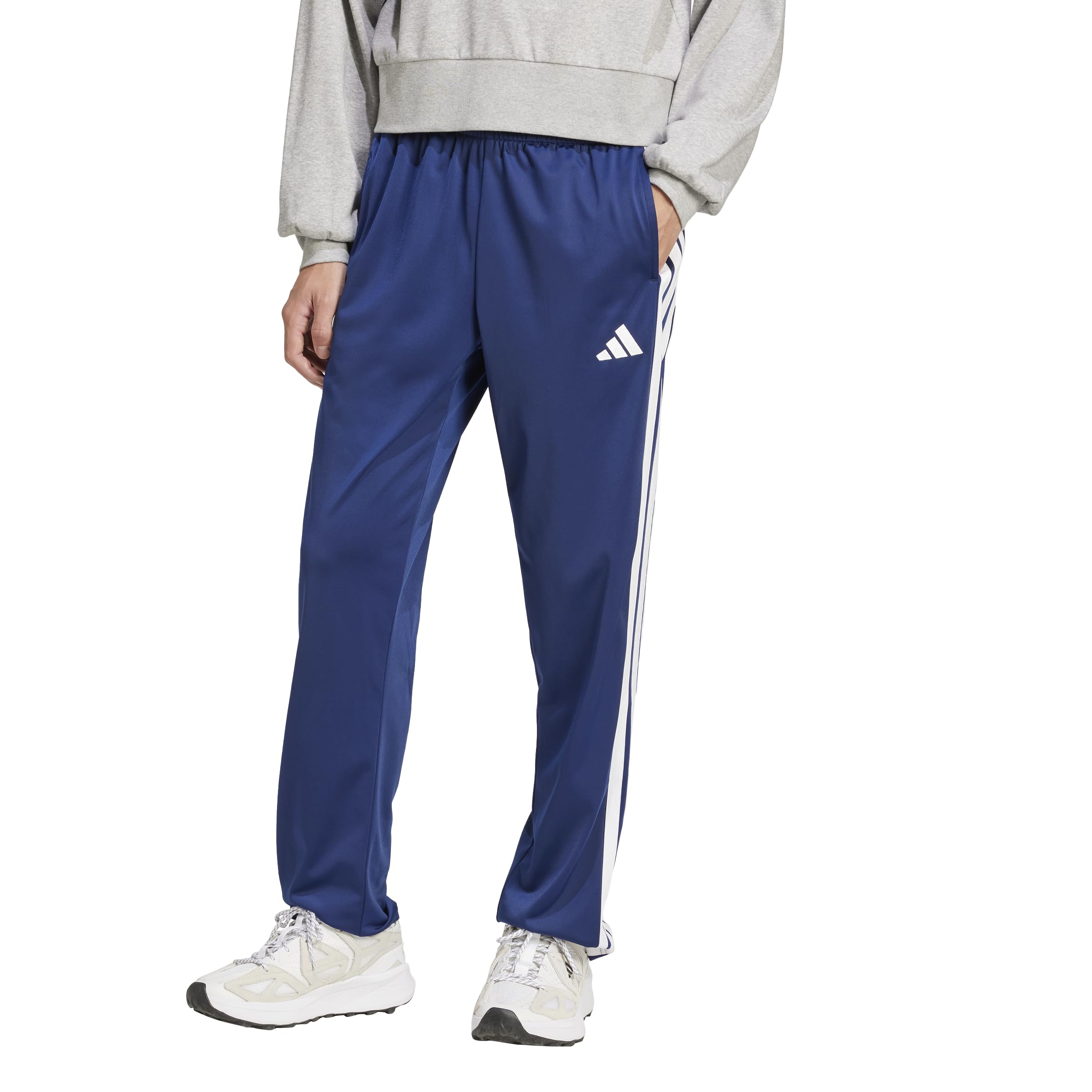 adidasadidas Mens 3-Stripes Tricot Opem Hem Track Pants