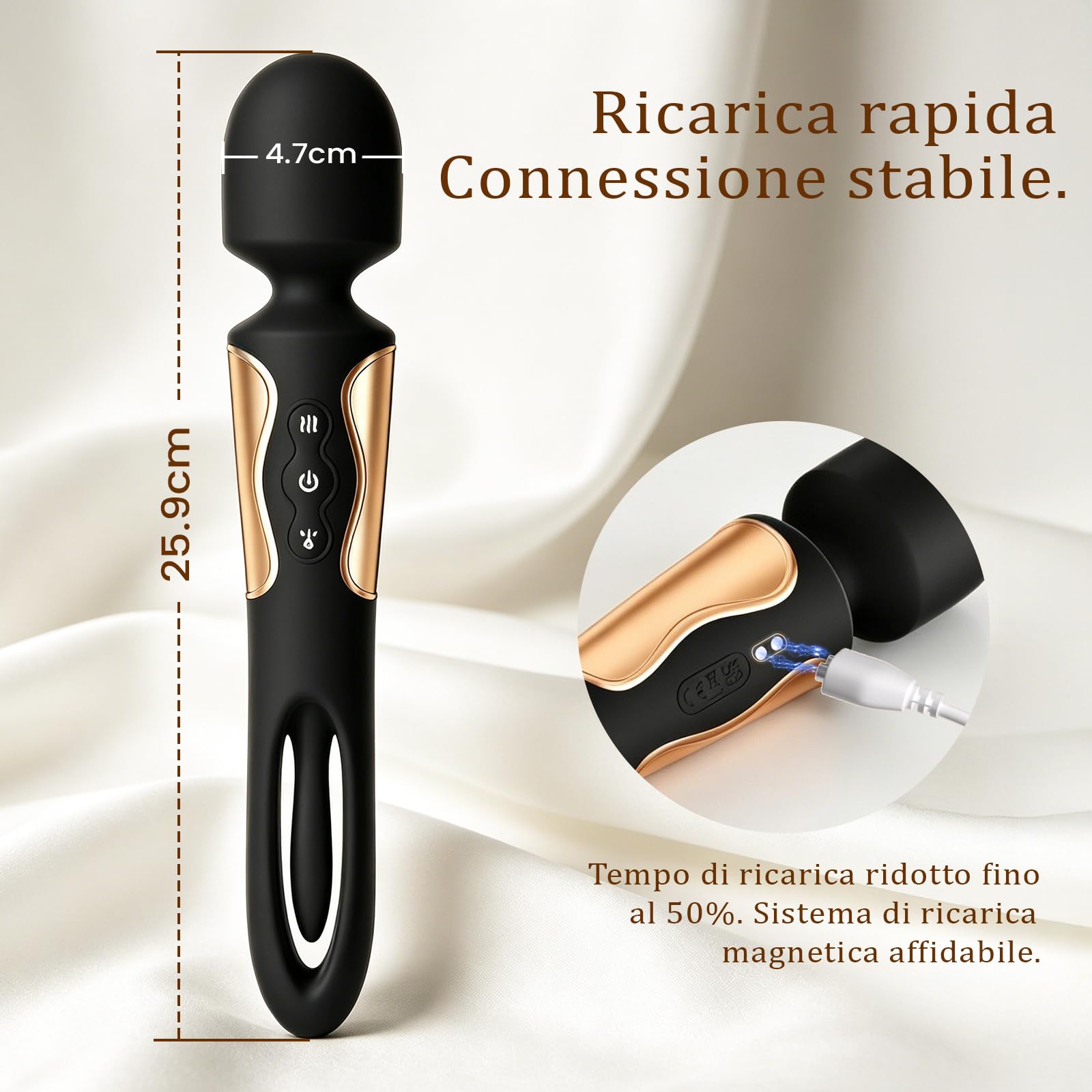 Sex Toys Vibratoreper Donna Professionale con APP Wireless, Doppia Stimolazione Clitoride e Punto G, Funzione Tapping Dinamico, Ricarica Rapida, 3 Intensità e 7 Modalità, Silicone Morbido Impermeabile