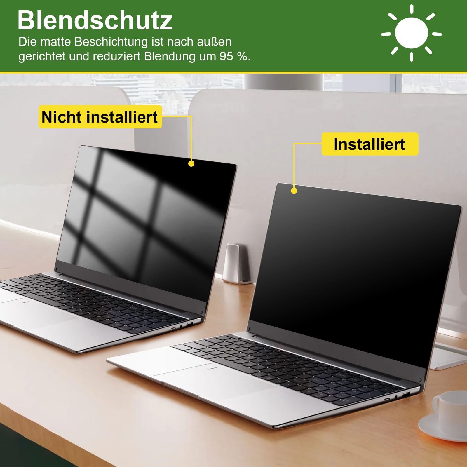 Magnetisch Privacyscherm Voor MacBook Pro 14 Inch (2021-2026) – +-30° Kijkhoek, Blauwlichtfilter, Anti-glare, Voor M1-M5
