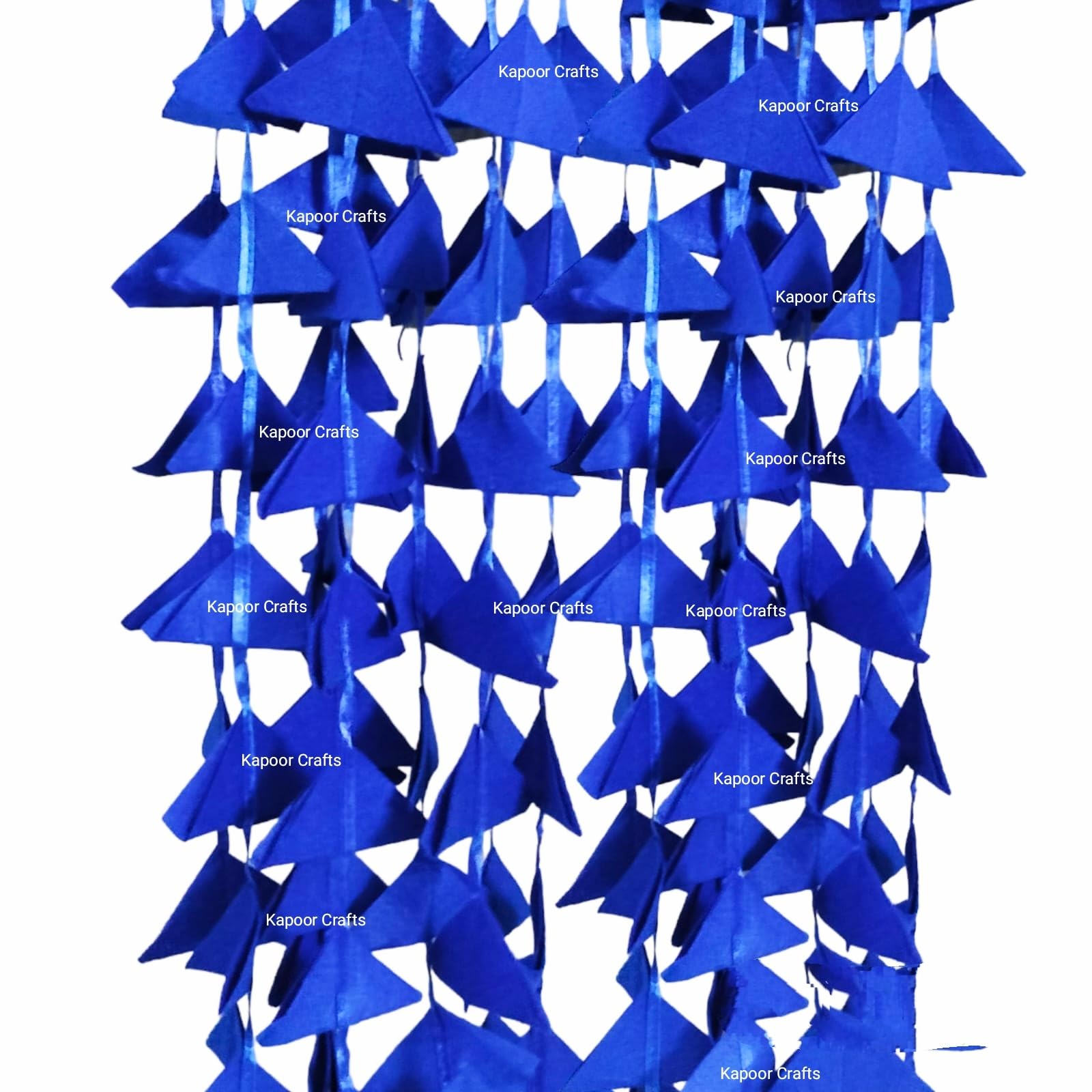Kapoor Crafts ® 10 PcsTriangle Paper String Toran Colourful Hanging for Decorating Your Home, Hall, Door, Backdrop, for Diwali, Ganesh Chaturthi Decoration, Navratri, Birthday, Christmas (Dark Blue) (B0CJQKSCXR) Amazon Price History, Amazon Price Tracker