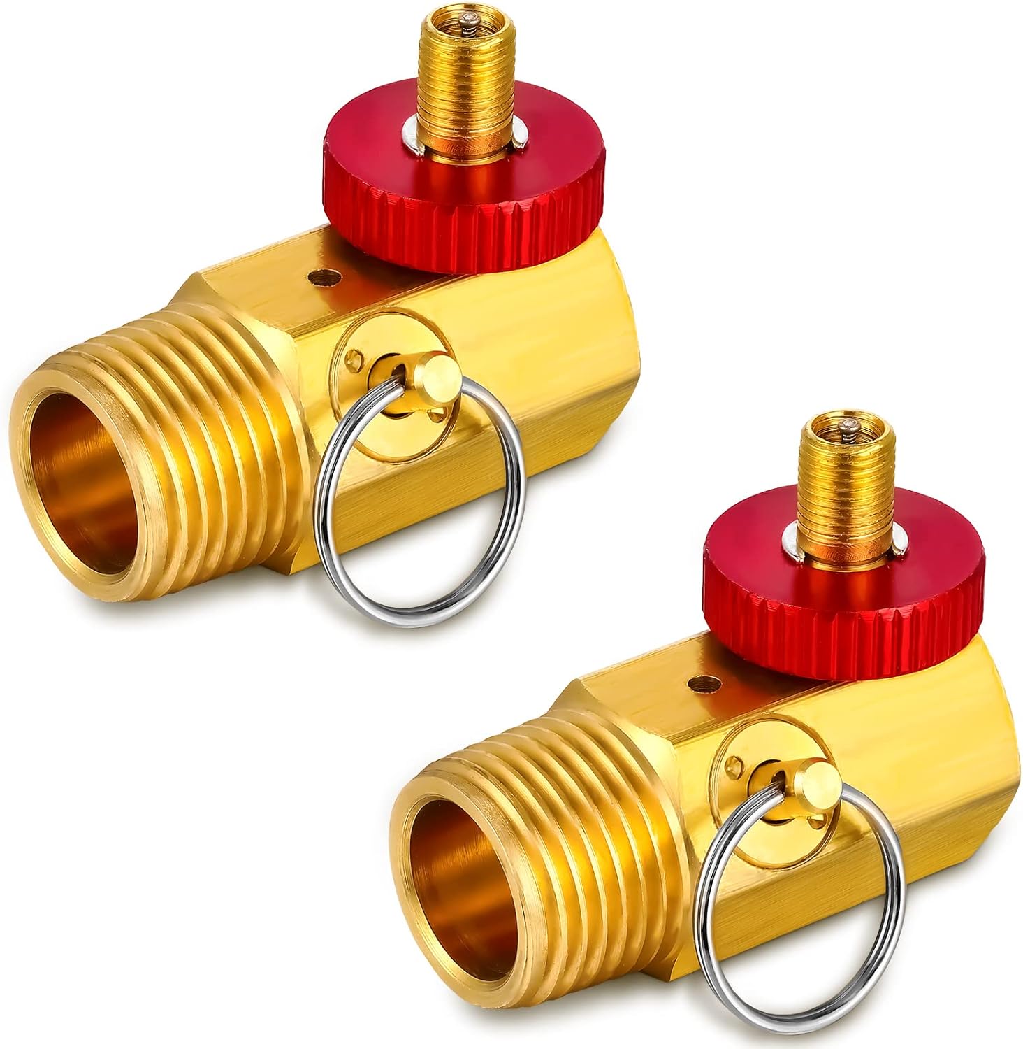 2 Pieces Air Tank Manifold with Fill Port Air Compressor Manifold Air