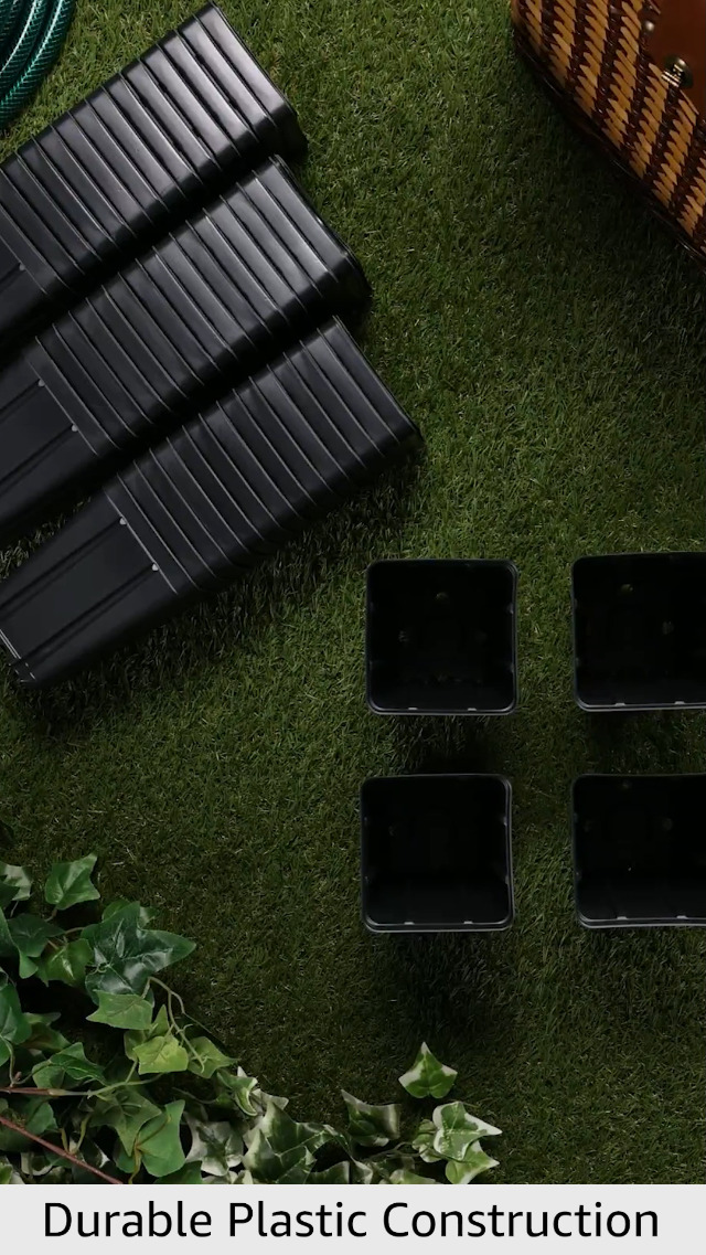 Amazon.com: Grower's Solution Square Greenhouse Pots 3.5 inch x 5