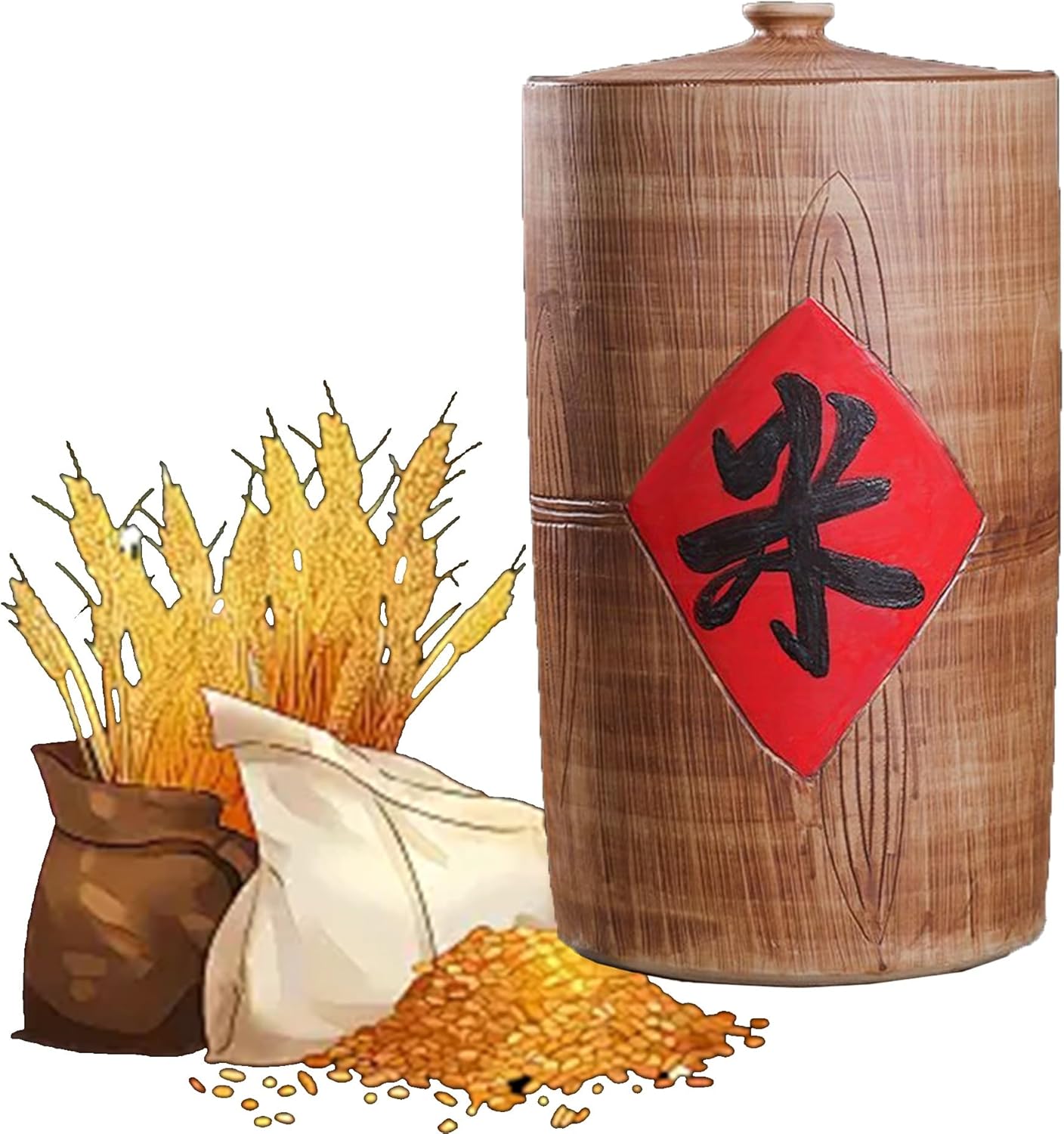 昭和レトロポップ 富士制作所 花柄米びつ 新品未使用品 説明書付き 昭和レトロポップ 富士制作所 花柄米びつ 新品未使用品 説明書付き