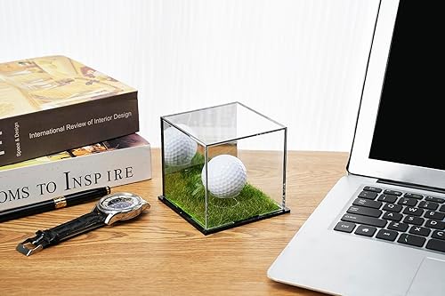 Miniatura 6 de Estuche acrílico para pelotas de golf para exhibición, cubo de exhibición de pelotas de golf con protección UV, soporte de exhibición para béisbol