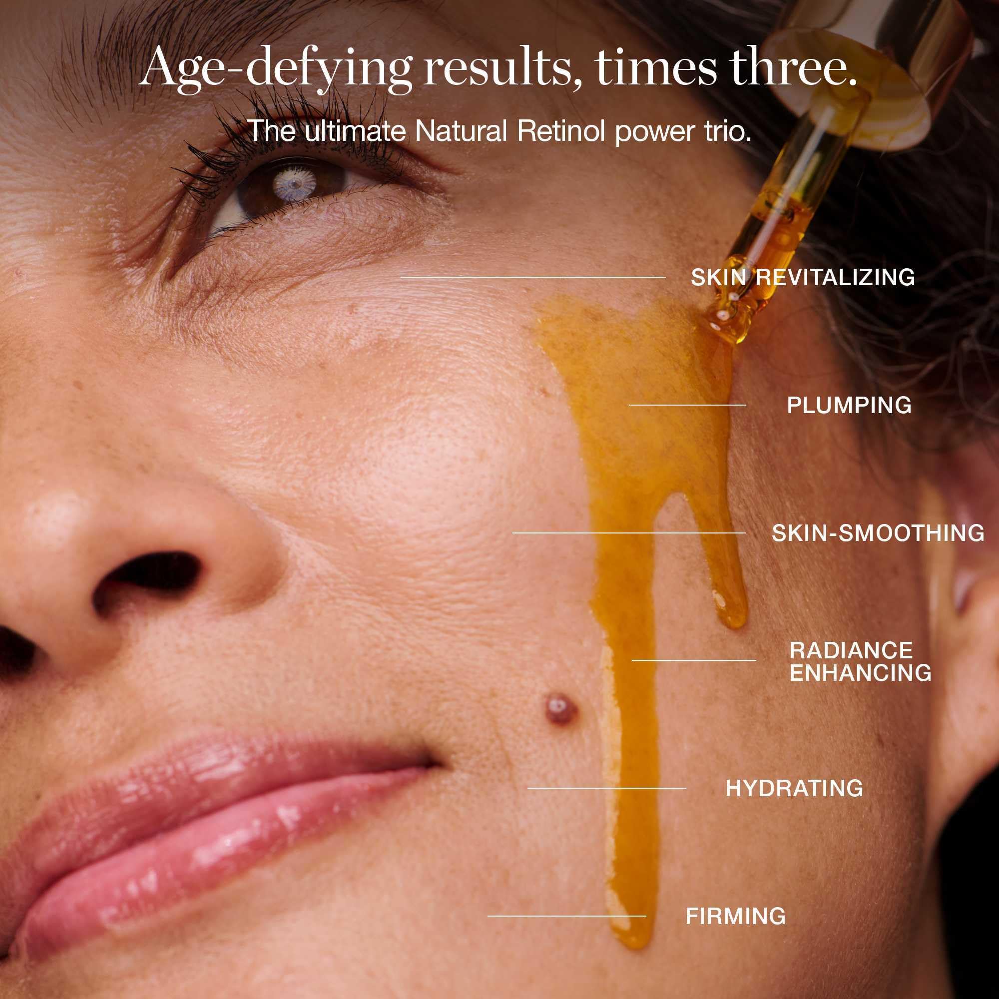 Ogee - Natural Retinol Trio - Botanical Eye Balm, Bakuchiol 2% Elixir & Retinal Extract 1% Elixir