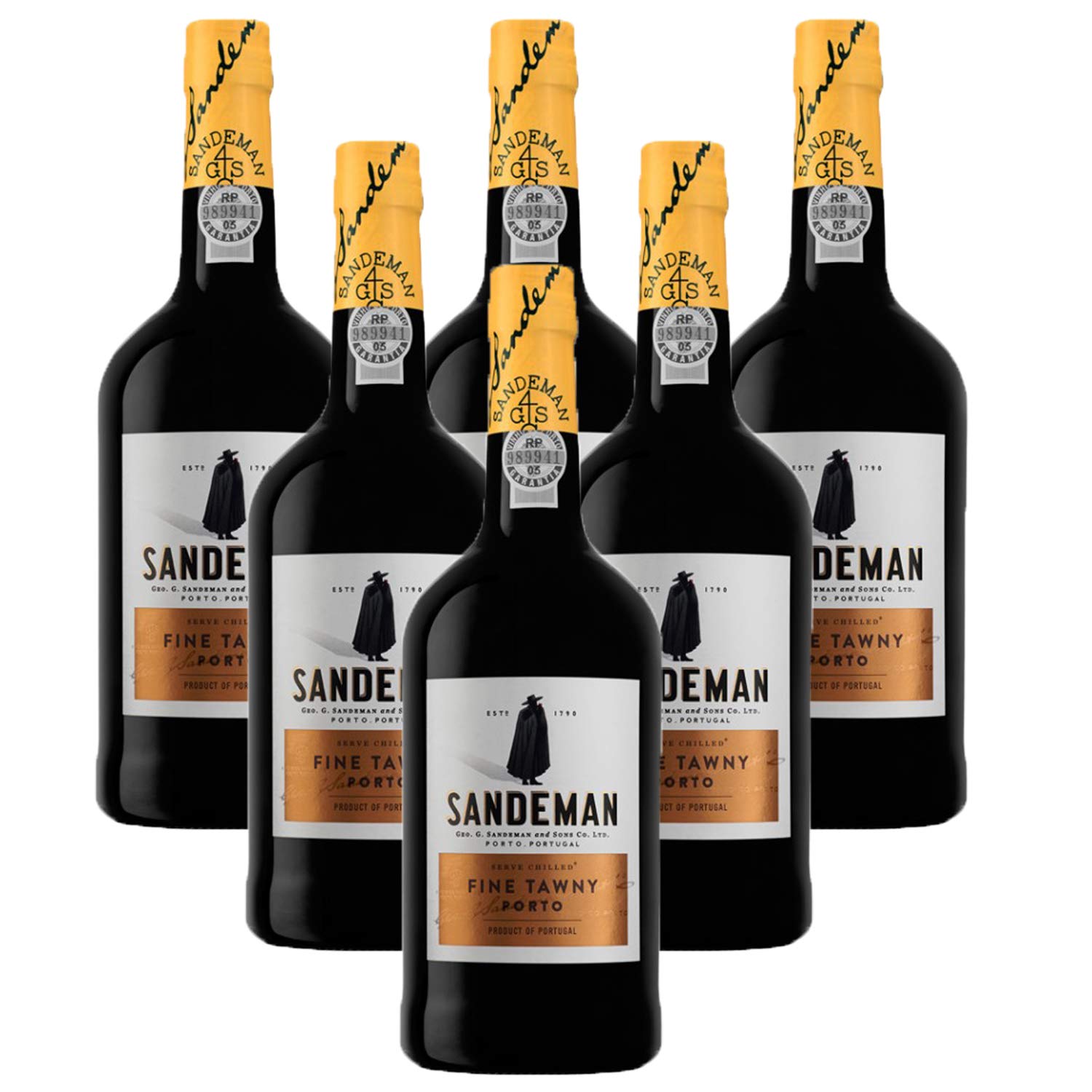 Vin de Porto Sandeman Tawny - Vin Fortifié - Lot de 6