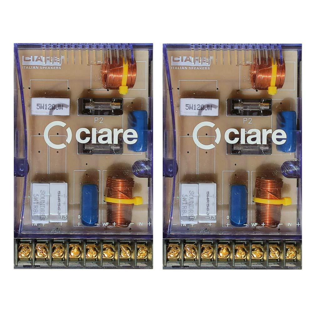 2 CIARE CF231 crossover passivi 4 ohm 200 watt rms predisposizione auto per sistema a 2 vie woofer tweeter porte portiere sportelli spl, a coppia + 5 sticker omaggio