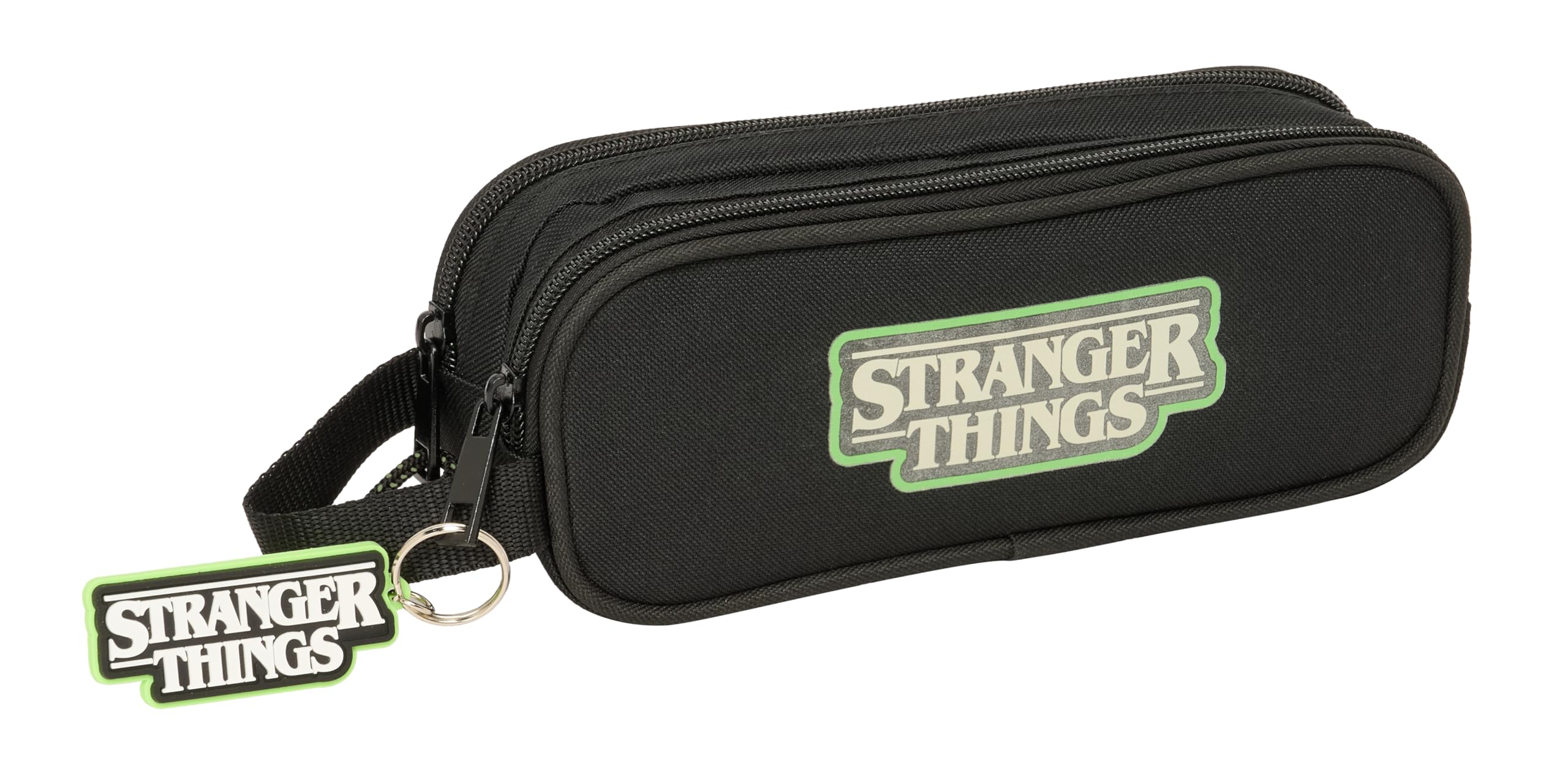 STRANGER THINGS – Double Child's Pencil Case, Children's Pencil Case, Ideal for School Age Children, Comfortable and Versatile, Quality and Resistance, 21 x 6 x 8 cm