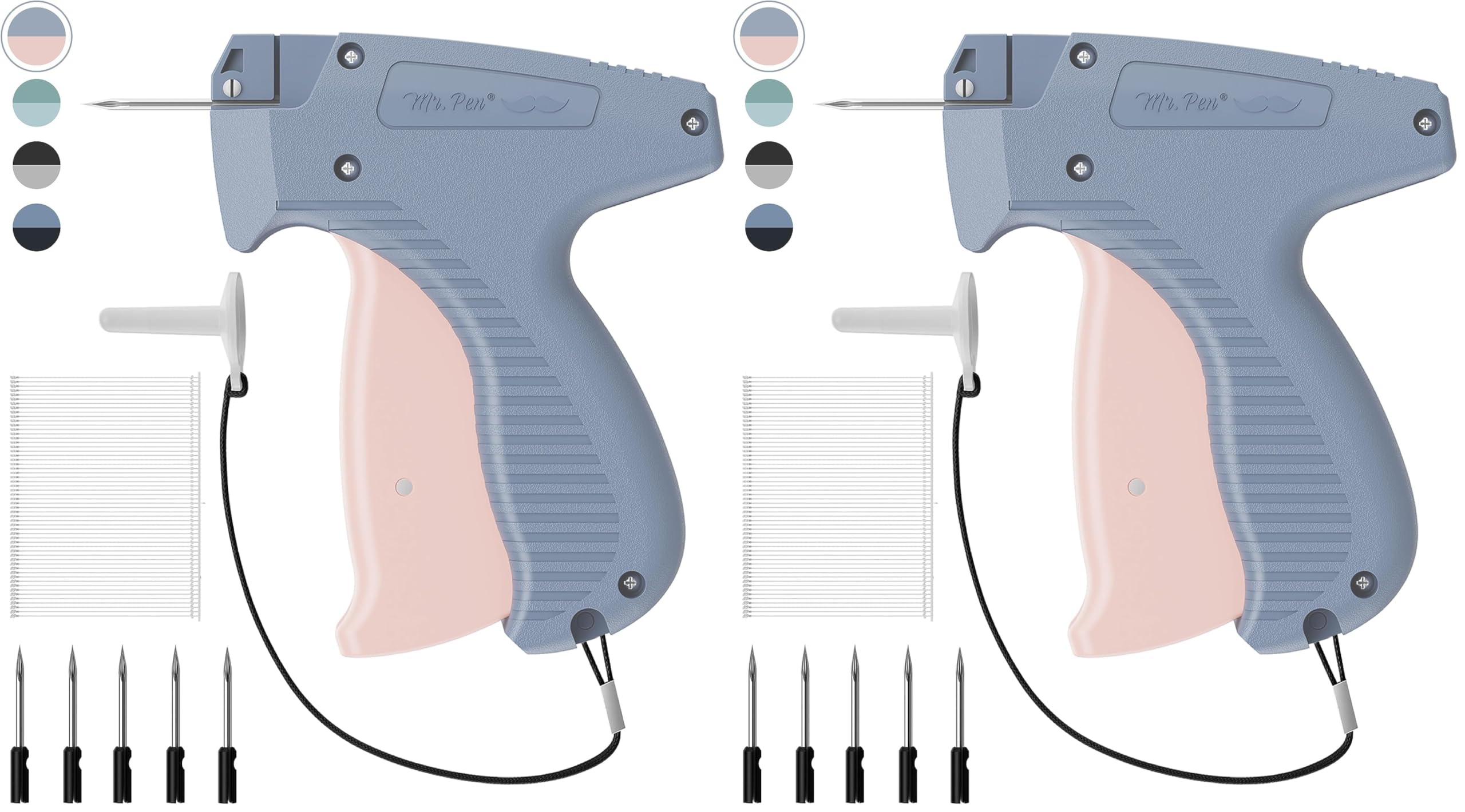 Mr. Pen- Tagging Gun, 5 Needles &amp; 1008 Pcs Barbs Fasteners, Blue Navy, Price Tag Gun (Pack of 2)