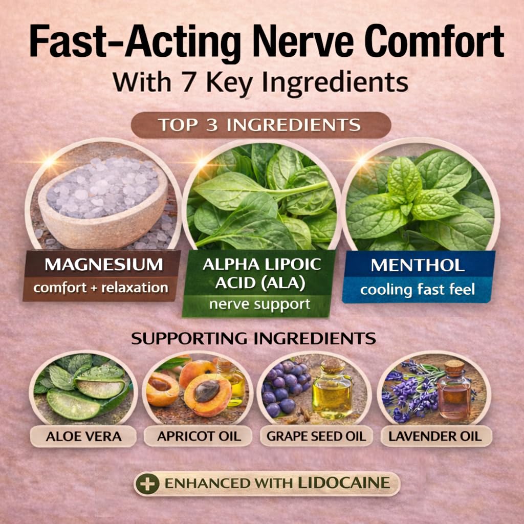 Mama Lotion – Neuropathy Nerve Relief Cream with Magnesium Chloride - Maximum Strength Comfort for Feet, Hands, Legs, Toes - Fast-Absorbing and Non-Greasy Formula for Food and Leg Comfort - 8 Oz — view 6
