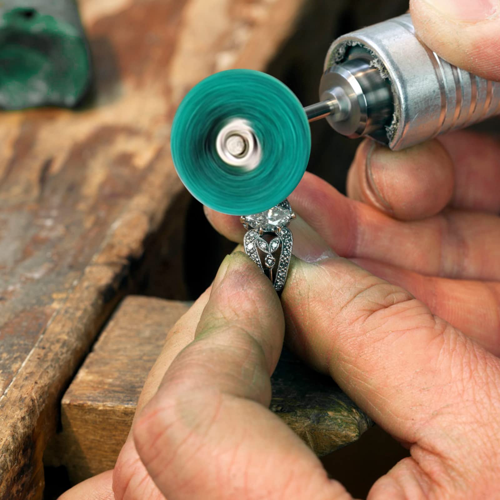 100 dischi abrasivo per lucidatura utensili rotativi Dremel, set di abrasivo per vetro, metallo, legno