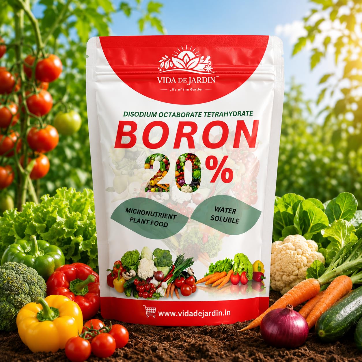 Boron 20% Micronutrient Plant Food Water Soluble Boron Powder for Flowering, Fruit Setting & Crop Yield Booster (100 Grams)-image-6