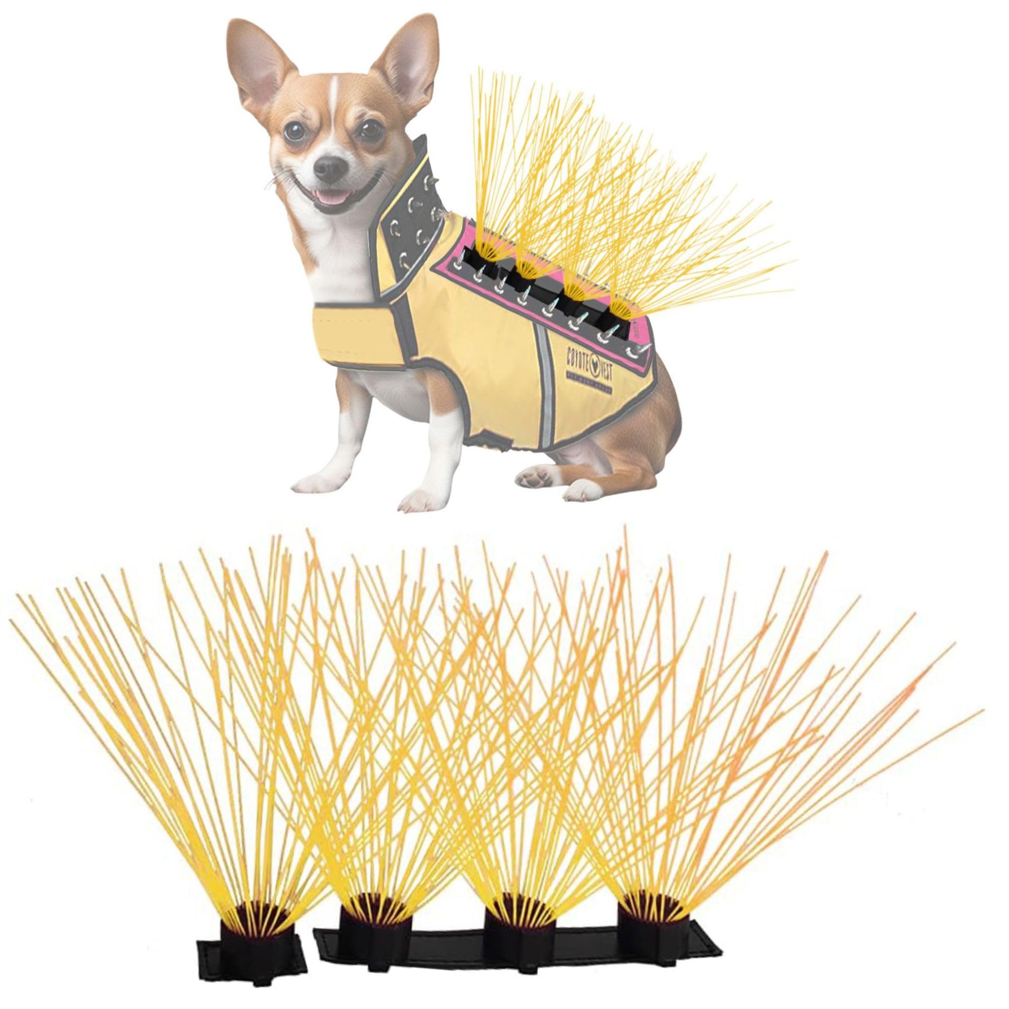 CoyoteVest CoyoteWhiskers Protection Nylon Bristles for CoyoteVest or SpikeVest Dog Harness Vest Dog Accessories That Deter Coyote