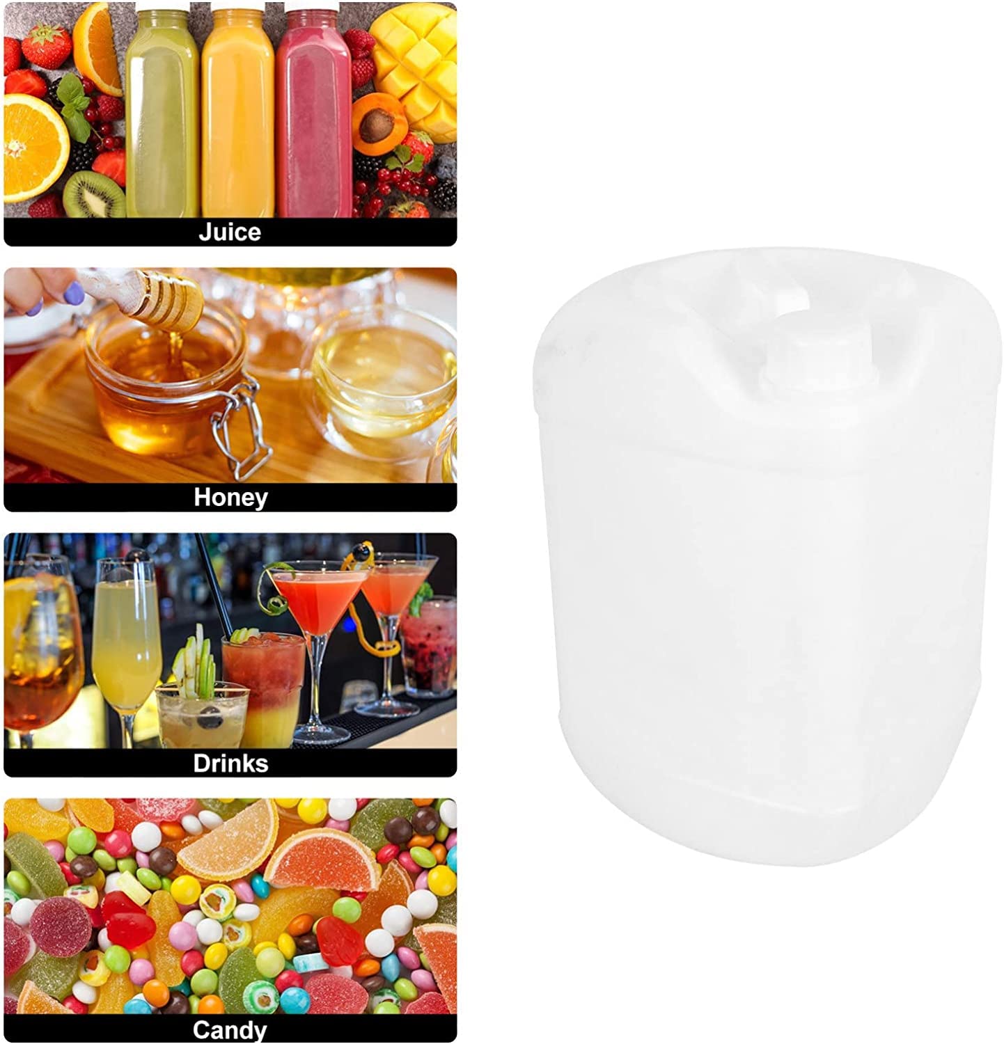 Candy Gift Box10L Jug Contenitori for caramelle Secchiello for caramelle Serbatoio for acqua con coperchio for acqua Latte Succo Liquidi Miele Commerciale Escursionismo all'aperto Sopravvivenza