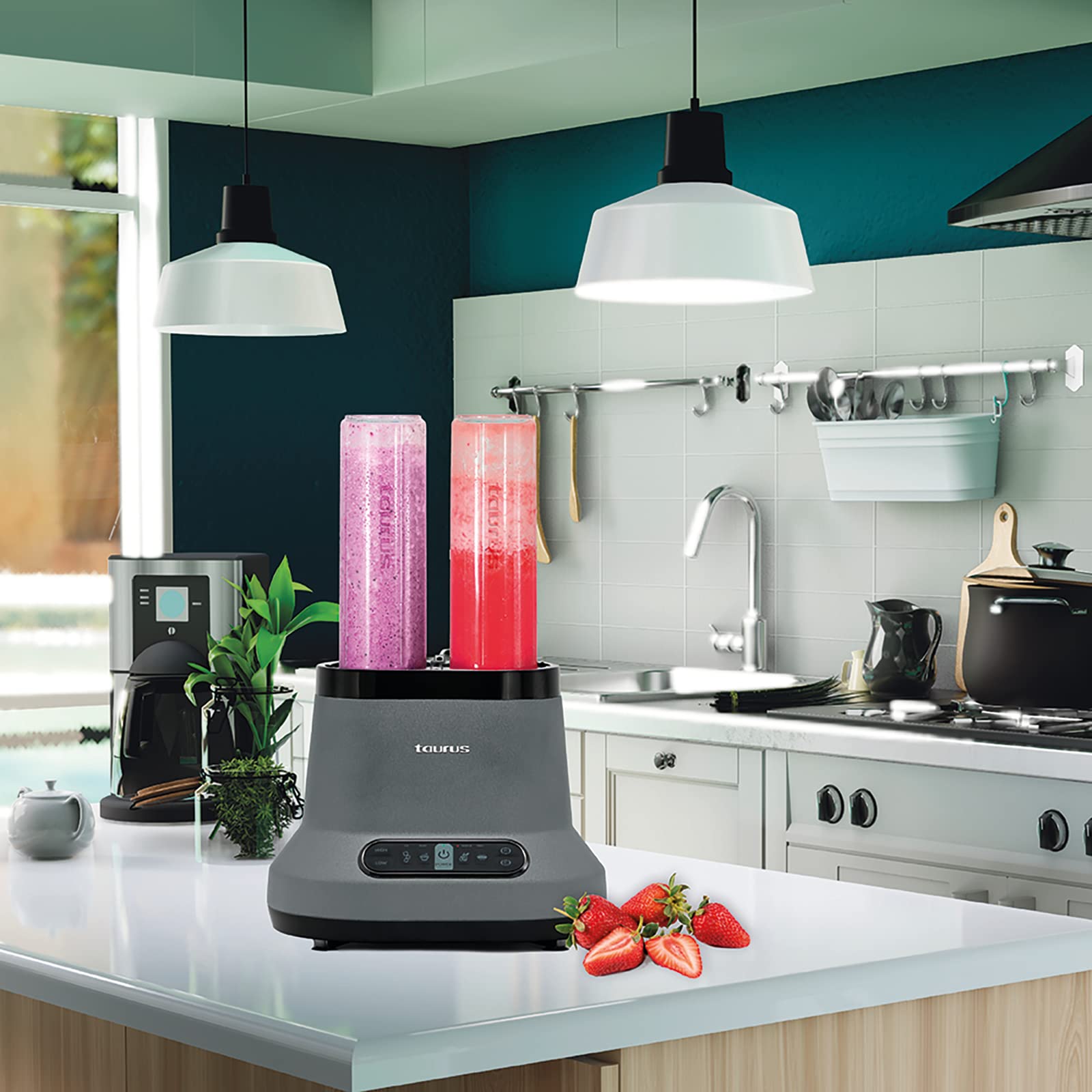 TAURUS SPAIN BLAZE | Blender with 2 Motors | 2.5L Tritan Jug + 2