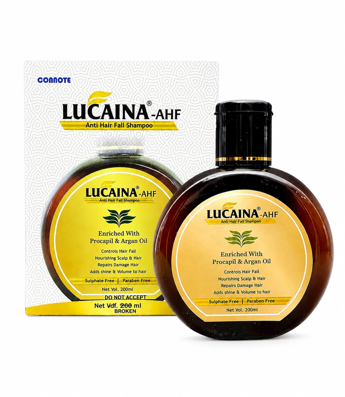 LUCAINA-AHF Anti Hair Fall Shampoo with Procapil & Argan Oil, 200 ml | Sulphate Free & Paraben Free | Nourishes Scalp & Controls Hair Fall | Repairs Damage, Adds Shine & Volume | Suitable for Regular Hair Care-image-4
