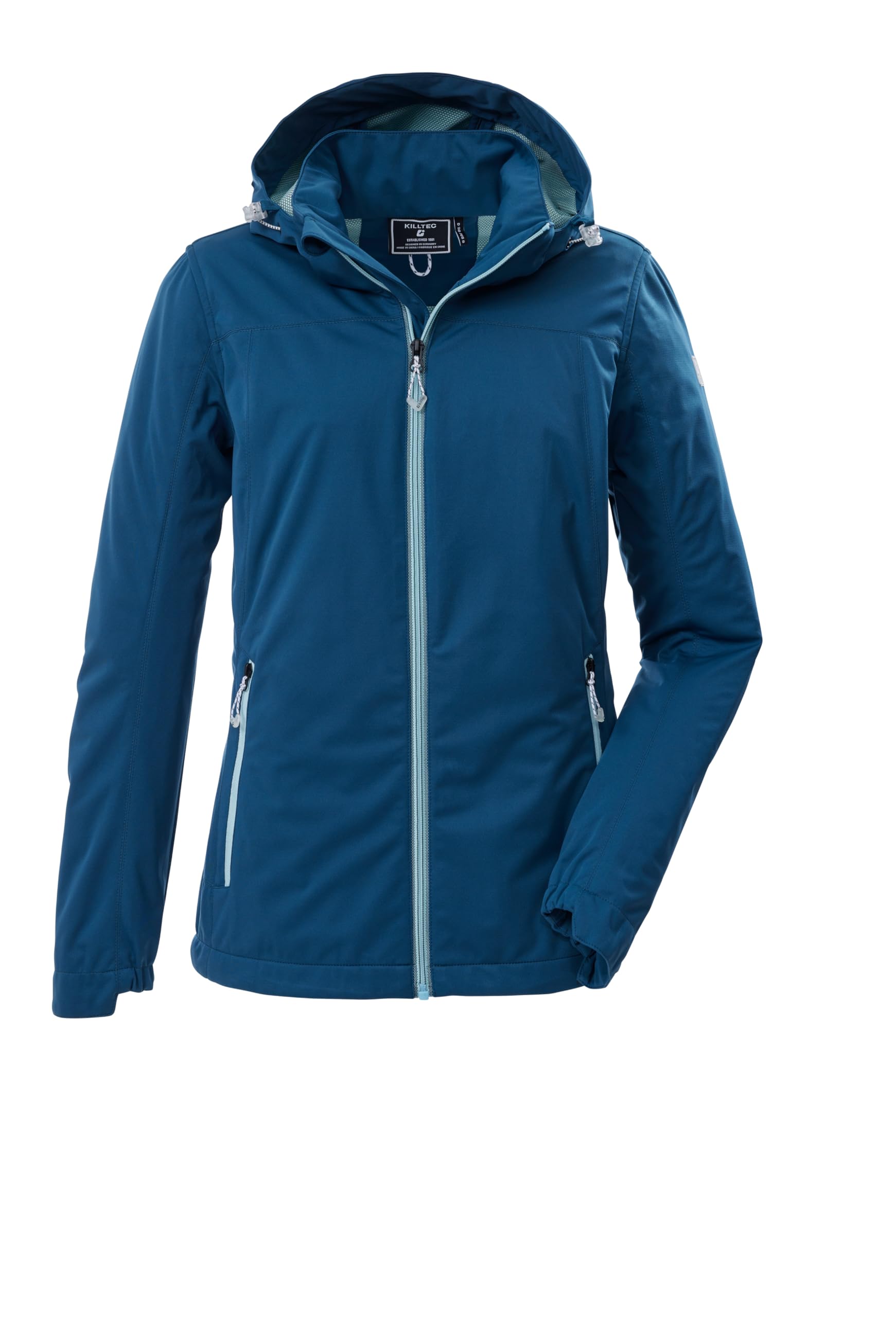Killtec Damen Kos 69 Wmn Sftshll Jckt Softshelljacke/Outdoorjacke mit abzippbarer Kapuze
