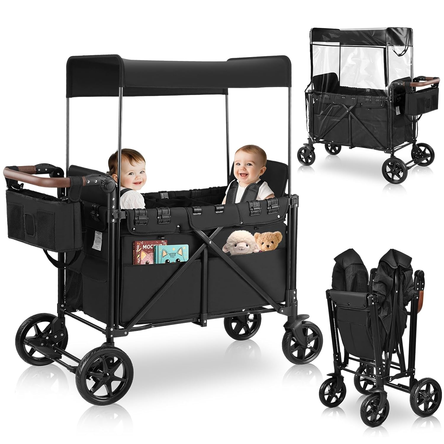 Easyego Foldable All-Terrain Baby Wagon Stroller