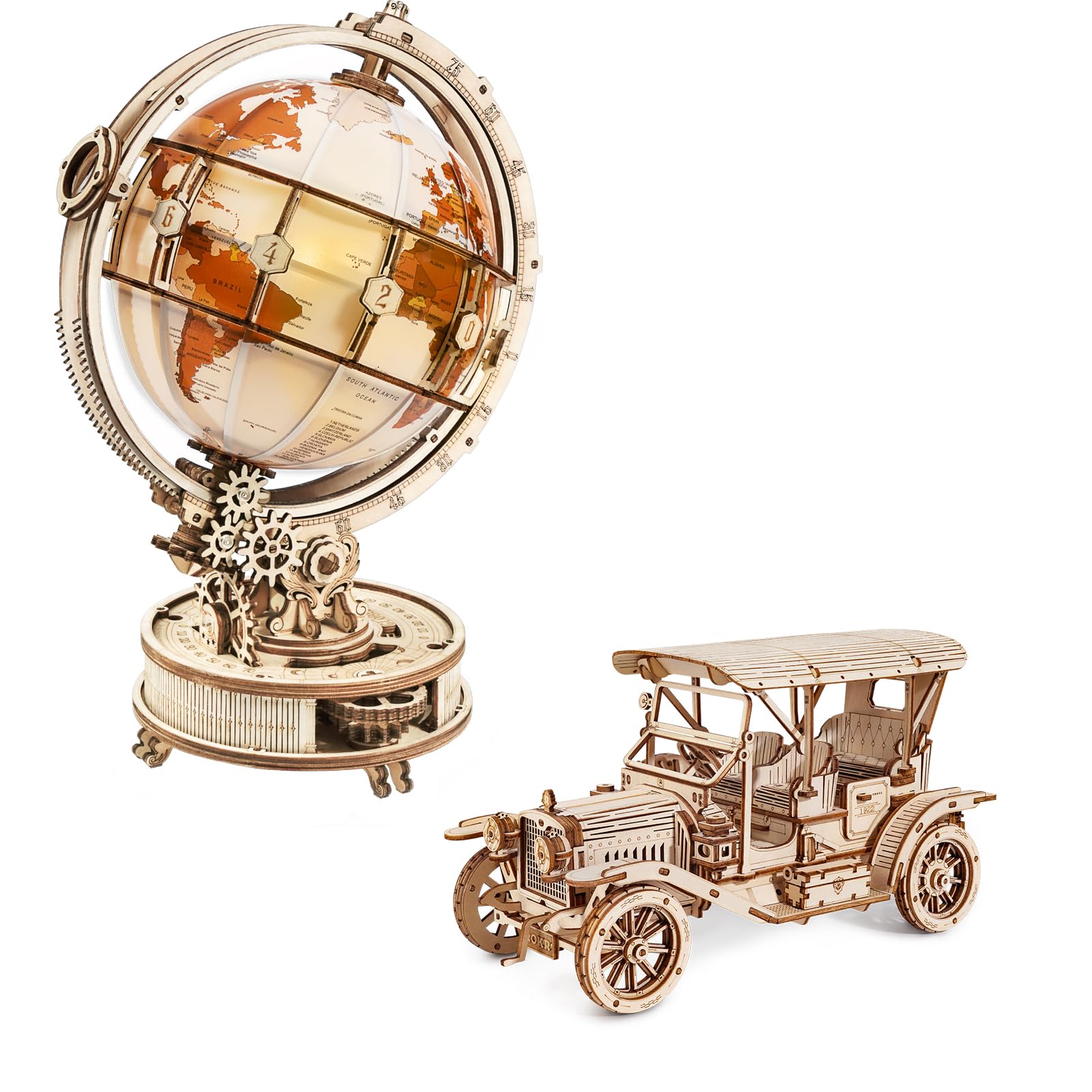 Amazon.com: ROKR 3D Wooden Puzzles for Adults Bundle Set