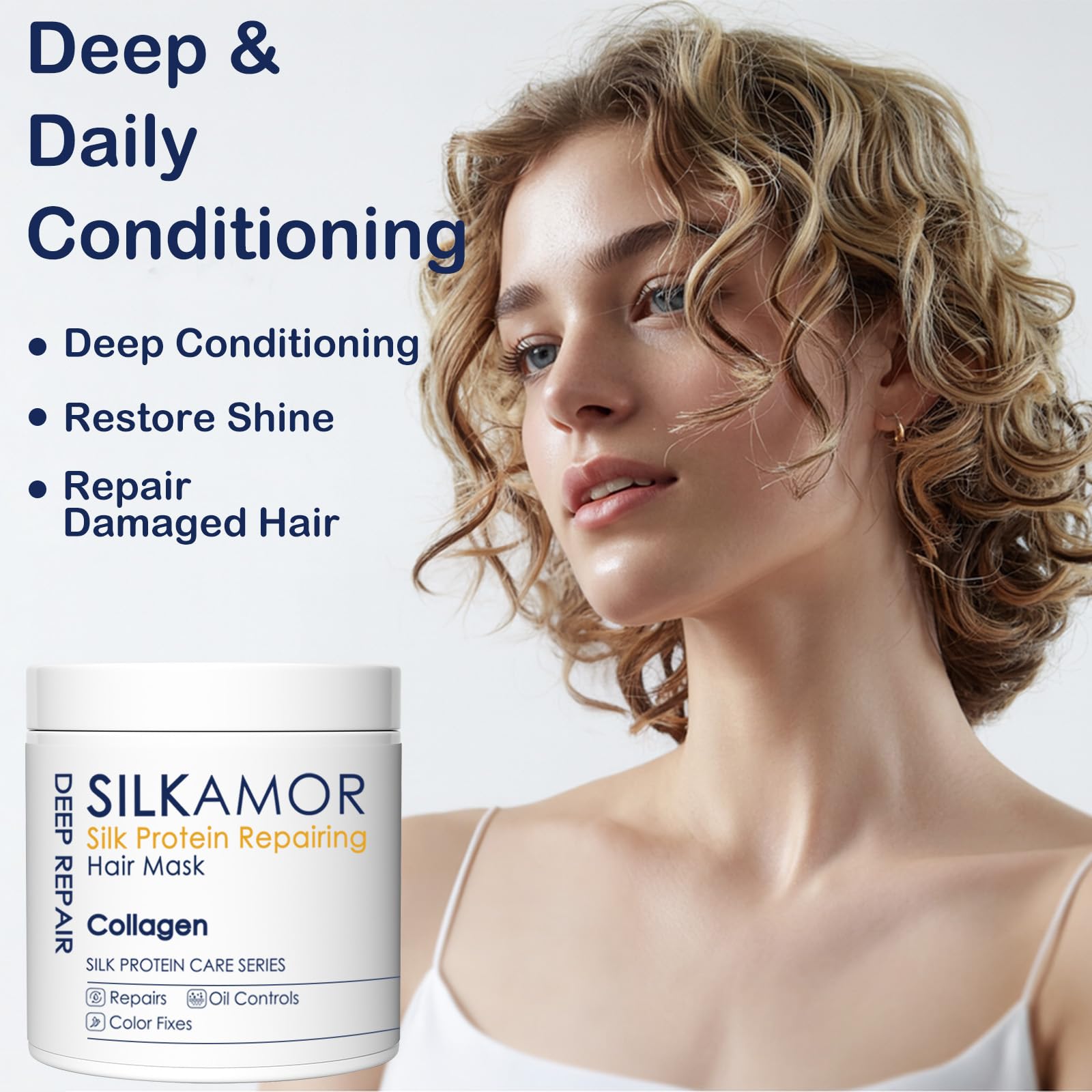 Protein Hair Treatment, Hair Mask for Dry Damaged Bleached Hair Hair Repair Treatment - Image 2