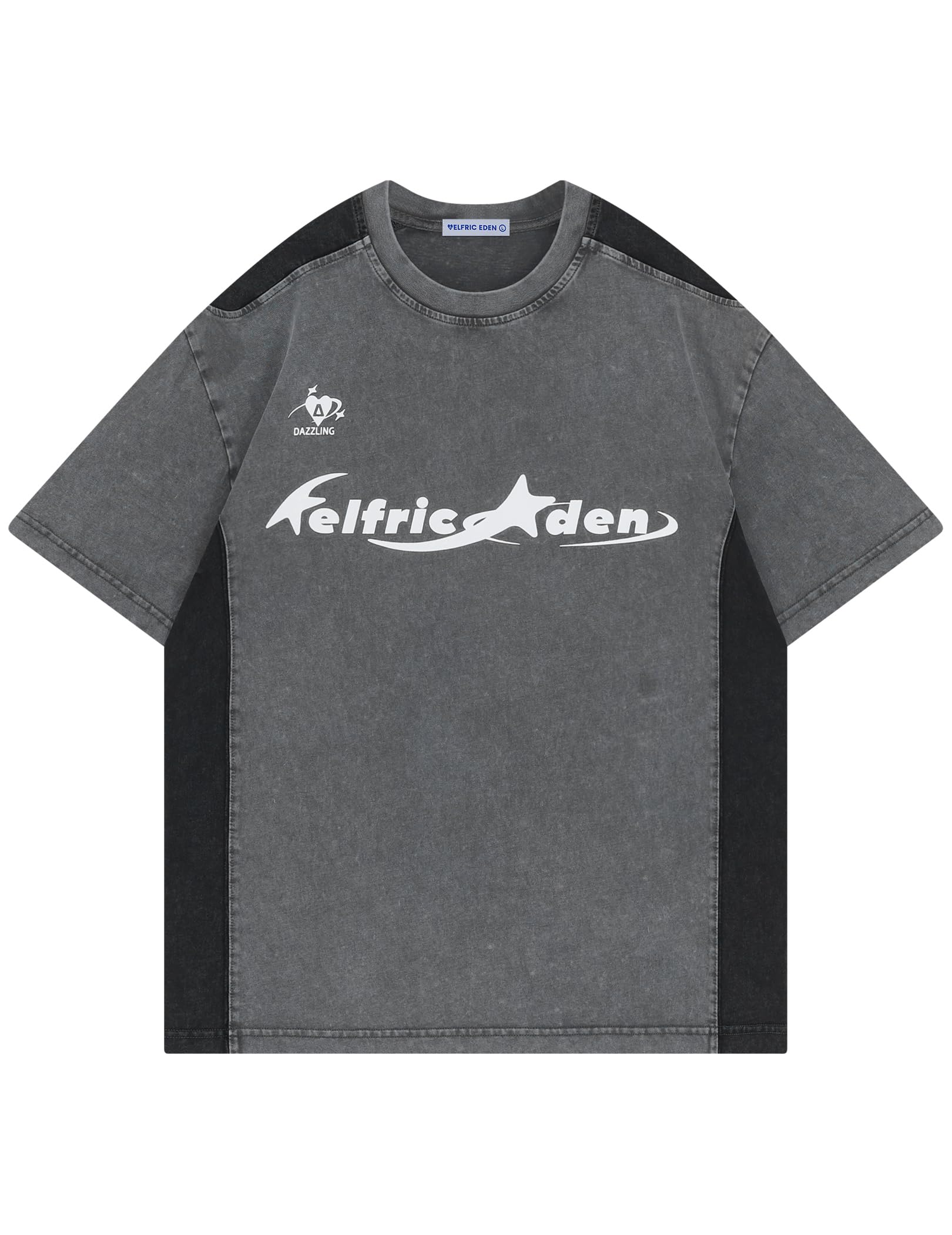 Aelfric Eden Graphic Tees Y2k Mens Oversized T Shirt Racing Washed Streetwear Shirts Unisex Casual Summer Tops