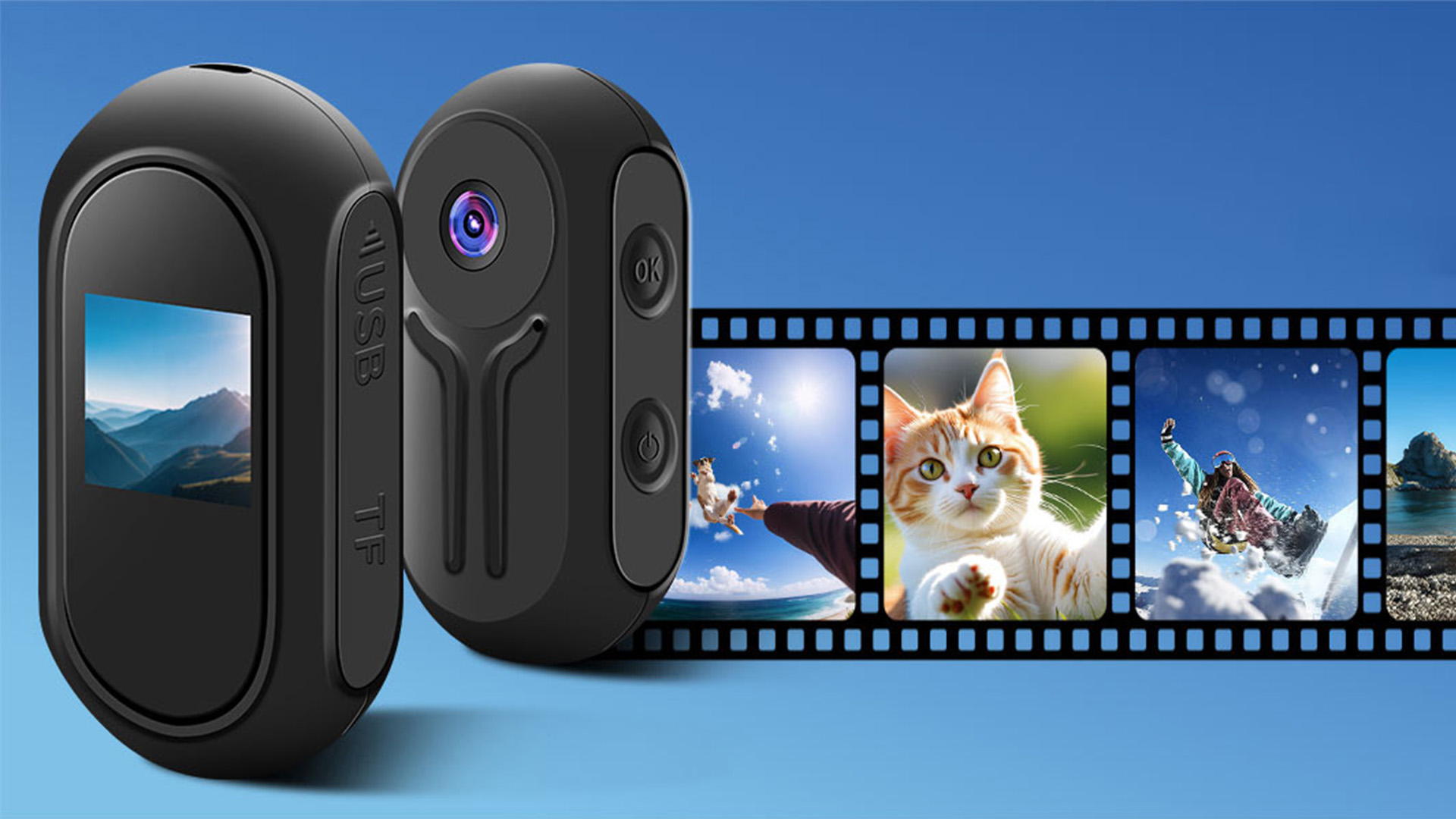 NinjaCam Action Kamera 1080P - Wasserdichte Körperkamera Mit WiFi