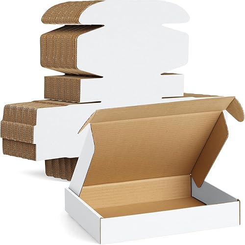 Miniatura 9 de Famagic Cajas de envío pequeñas – Paquete de 25 cajas de cartón corrugado marrón de 9 x 6 x 2 pulgadas para pequeñas empresas, cajas de correo