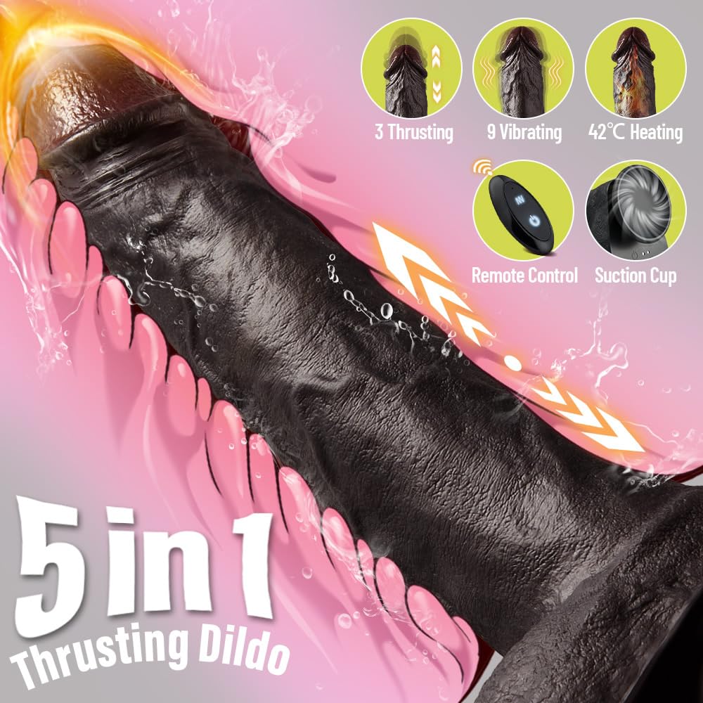 Amazon.com: 10 Inch Big Black DildoThrusting Realistic BBC Dildo with 9 Vibrating & 3 Thrusting Modes, Heated Huge Silicone Dildos with Strong Suction Cup,Adult Sex Toys for Women G-Spot Stimulation : Health Amazon.com: 10 Inch Big Black DildoThrusting Realistic BBC Dildo with 9 Vibrating & 3 Thrusting Modes, Heated Huge Silicone Dildos with Strong Suction Cup,Adult Sex Toys for Women G-Spot Stimulation : Health