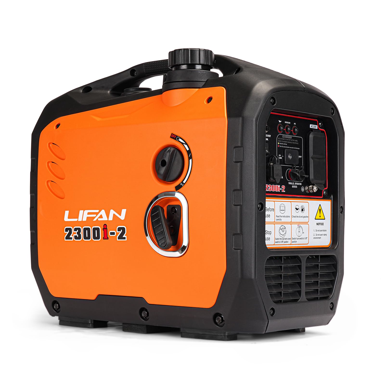 LIFAN 2300W Gasoline Inverter Generator - Portable, Quiet & Fuel-Efficient Power Solution for Home, Camping, RV & Emergency Use with Parallel Capability - generators | Mubboo