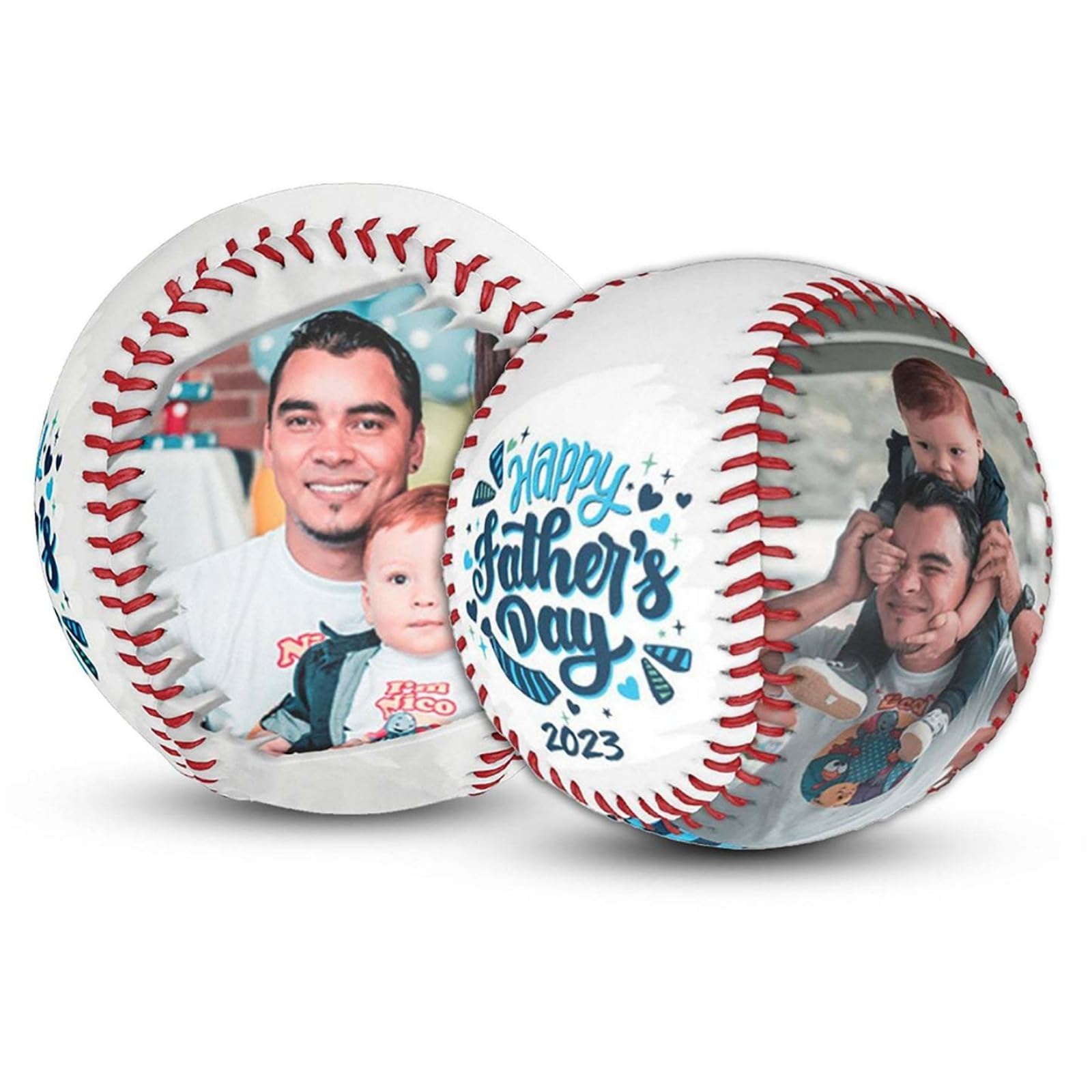 Pallina da baseball personalizzata personalizzata con foto,Regali di baseball,Foto personalizzata Baseball,per la festa del papà Anniversario Natale Memorial